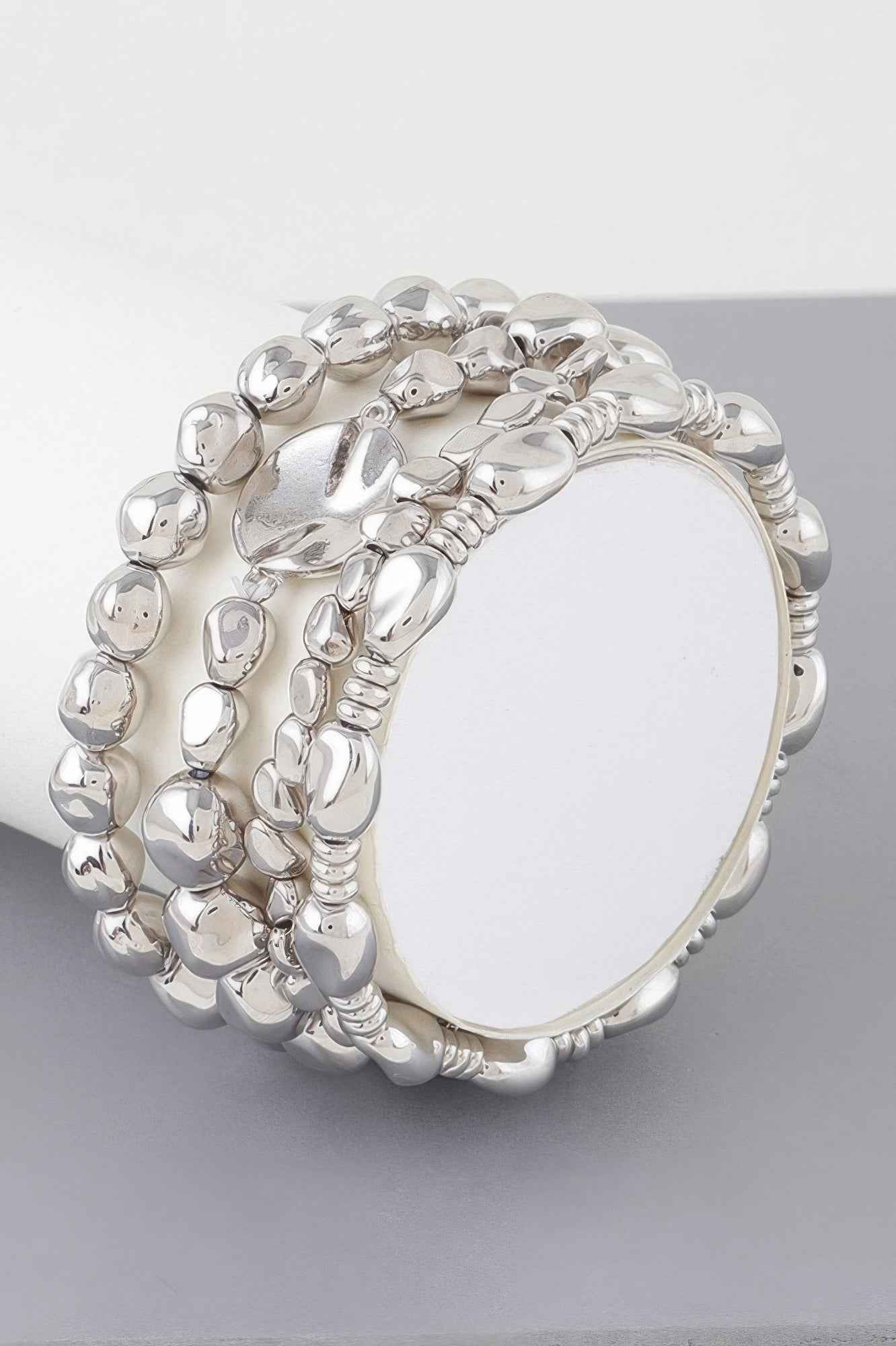 Multi Stone Beaded Bracelet