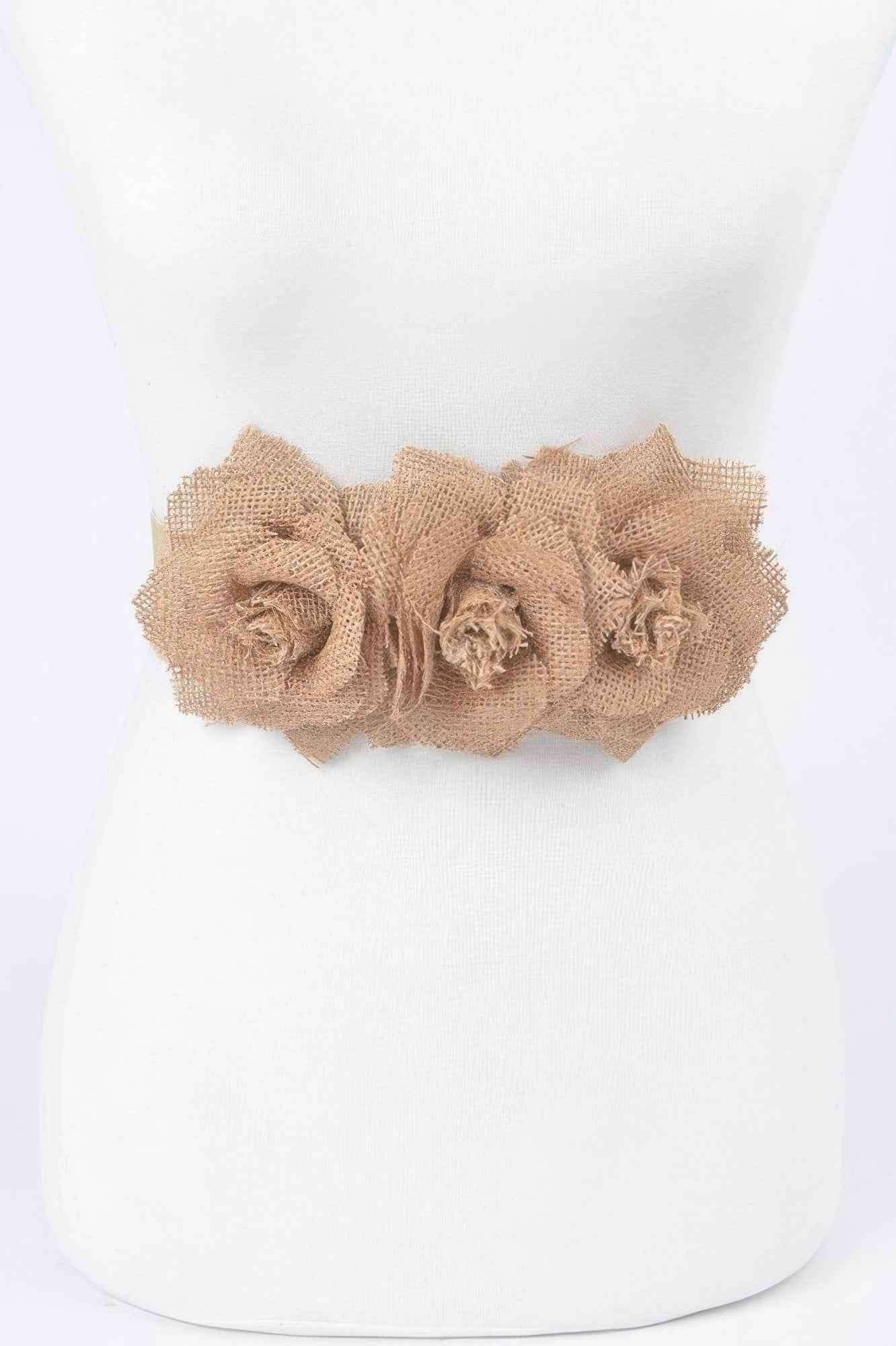 Linnen Flowers Elastic Belt