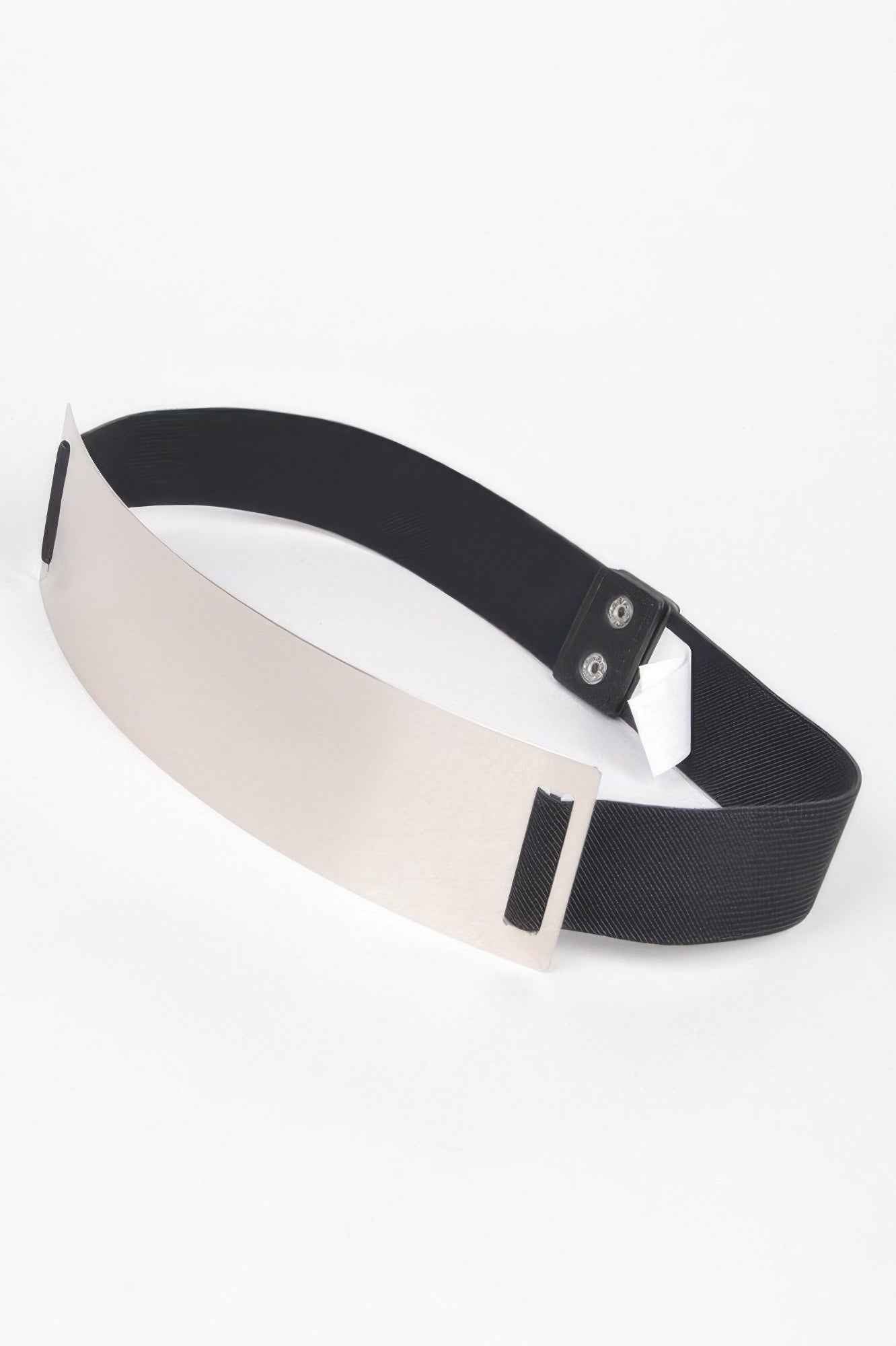 Metal Plate Plus Size Elastic Belt