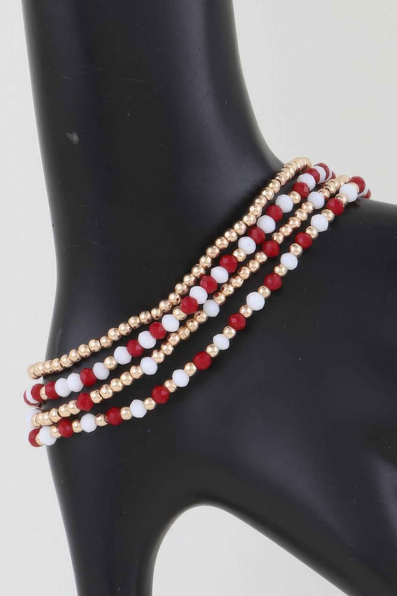 Alternating Stone Beaded Bracelet
