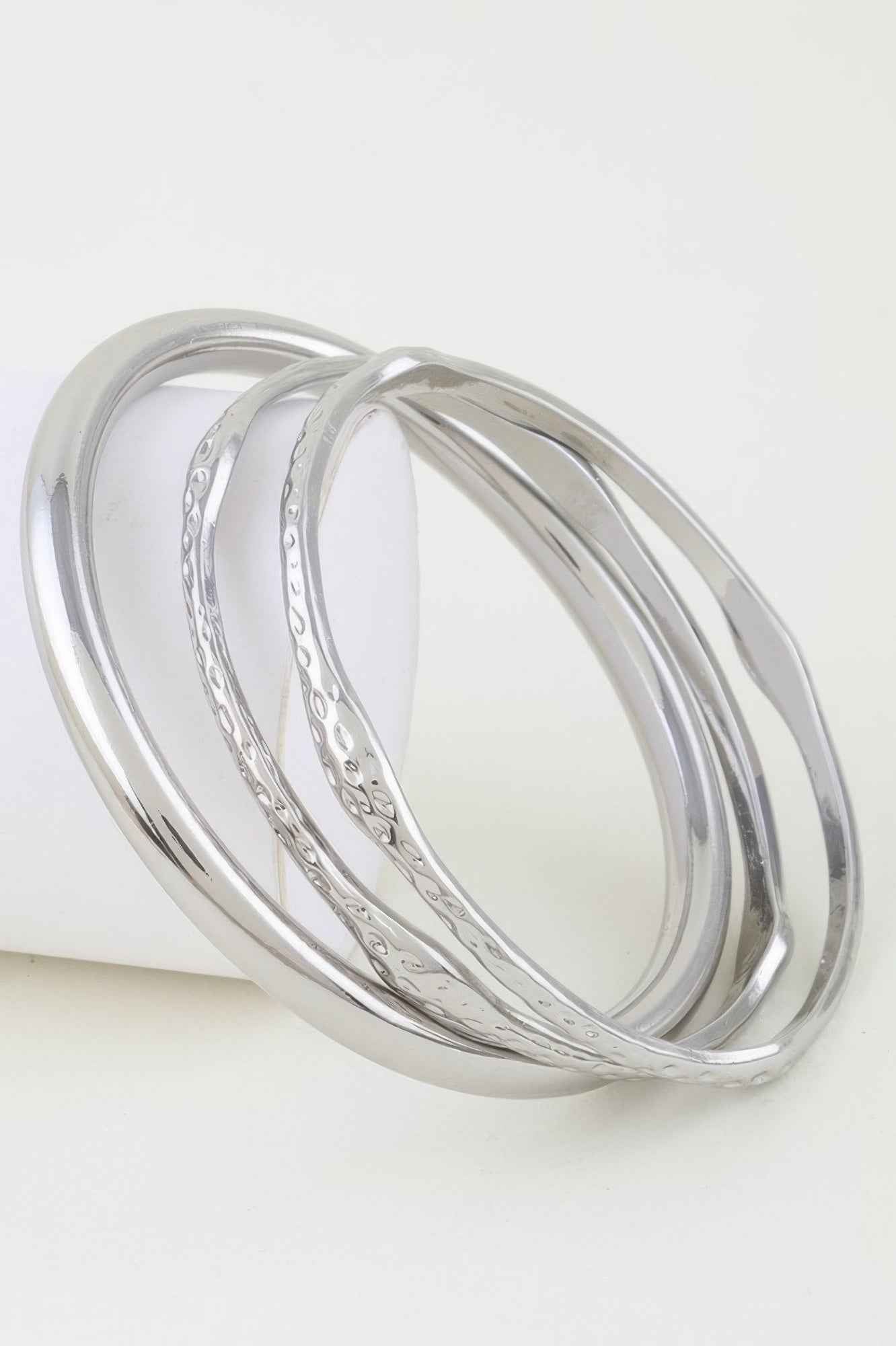 Multi Hammered Cuff Bracelet