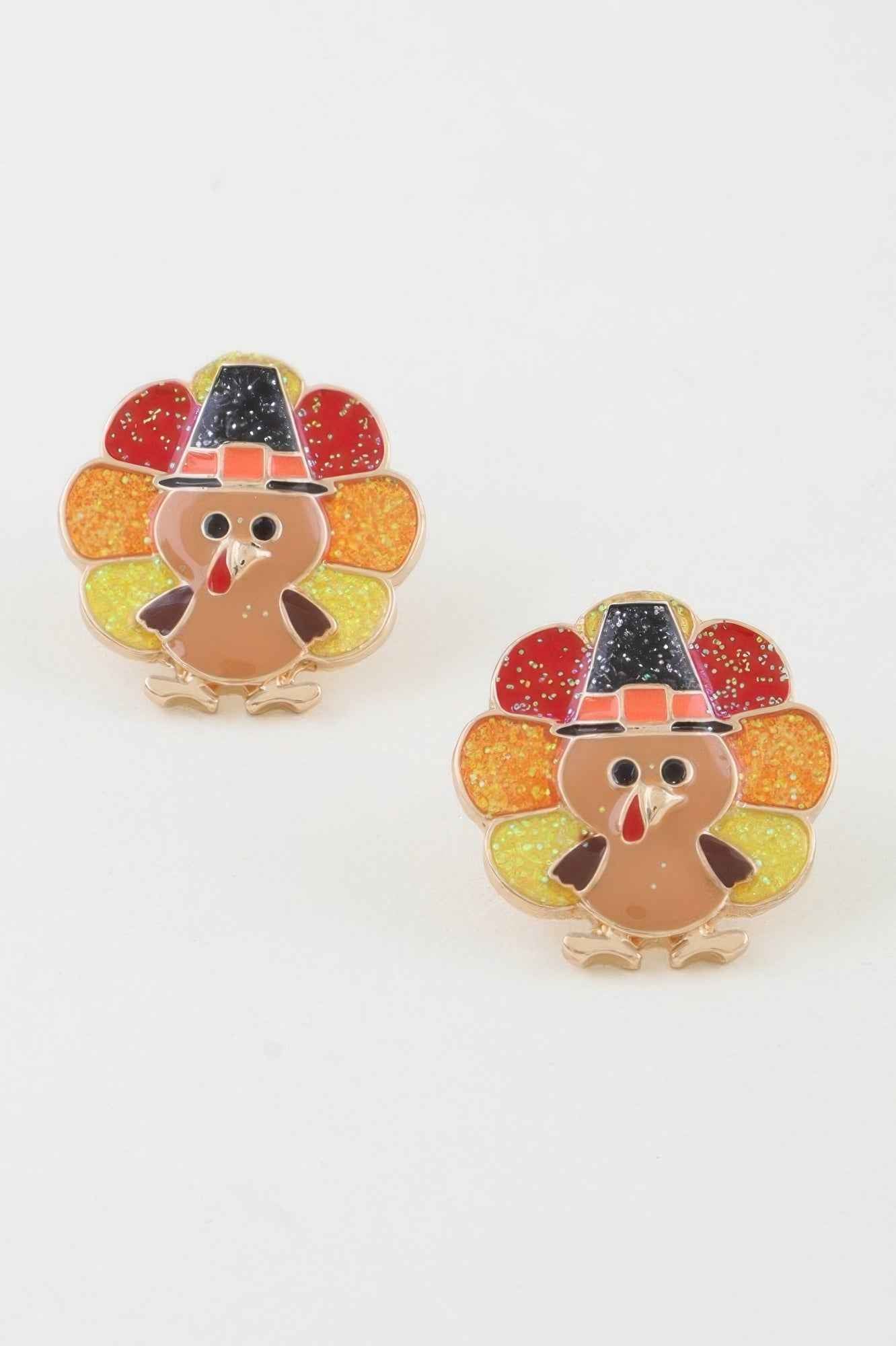Thanksgiving Turkey Stud Earrings
