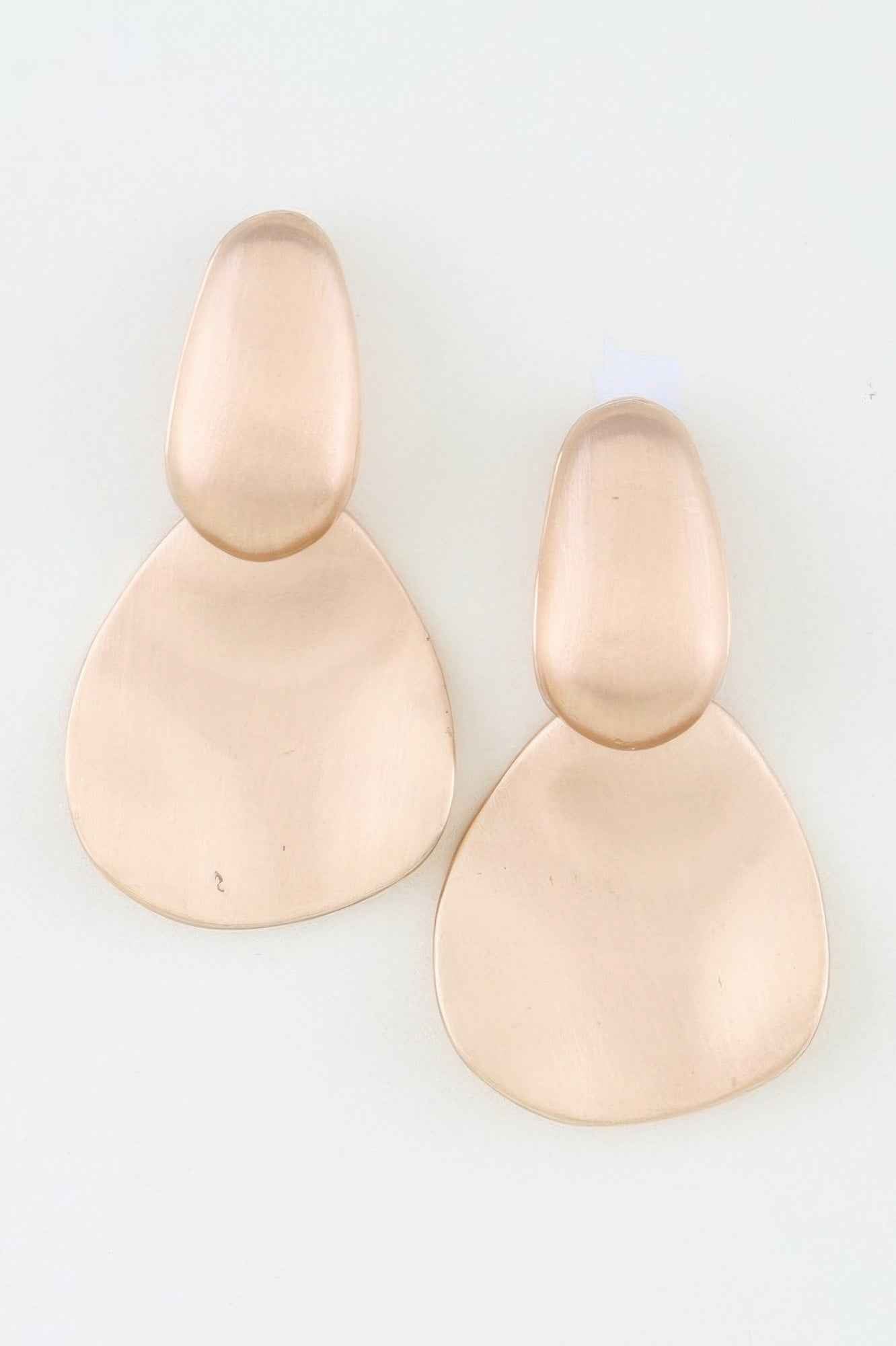 Minimal Matte Drop Earrings