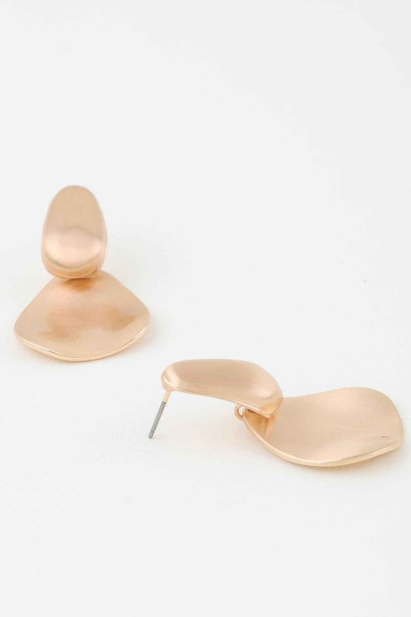Minimal Matte Drop Earrings