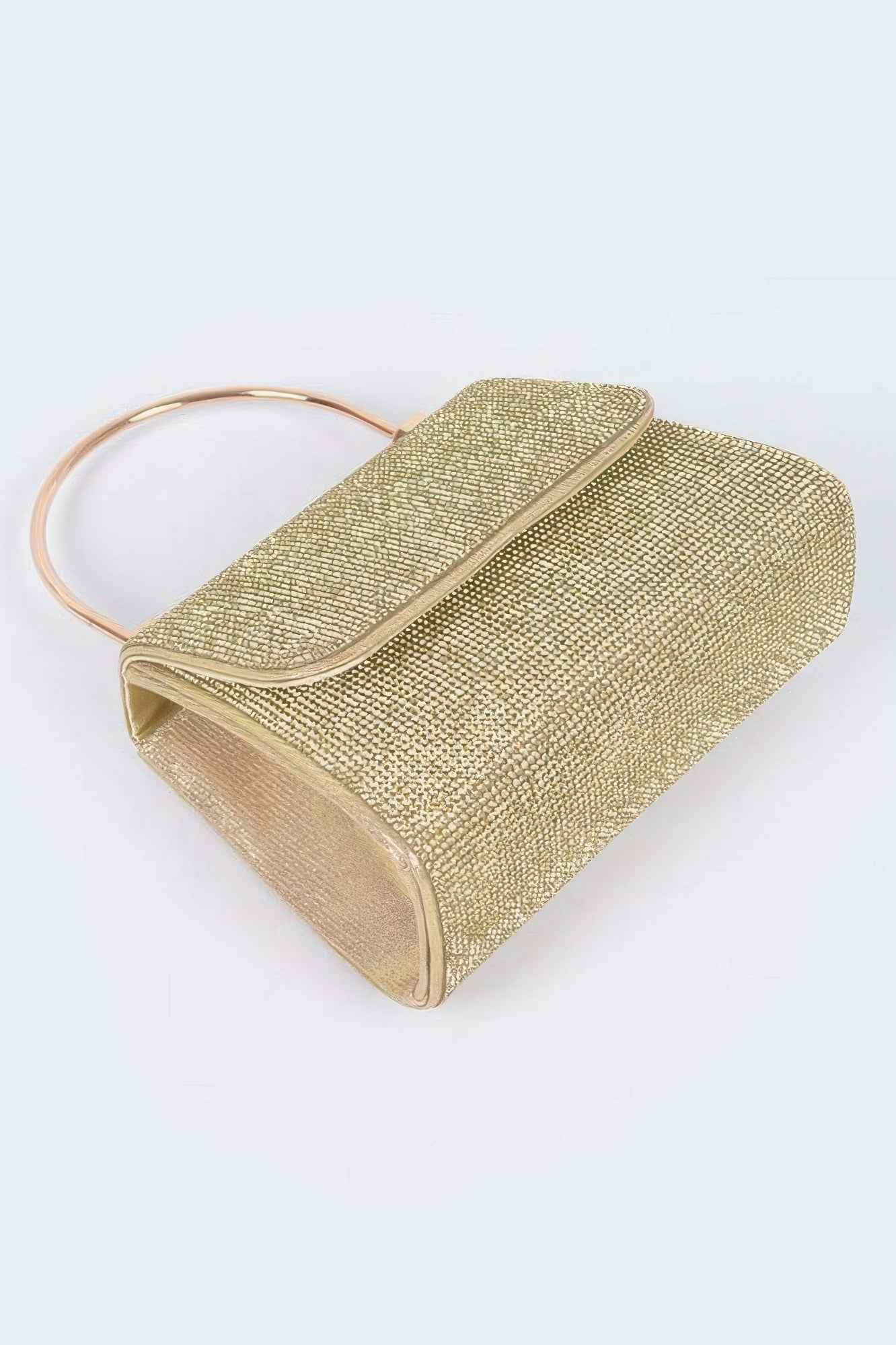 Mirror Metallic Top Handle Bag