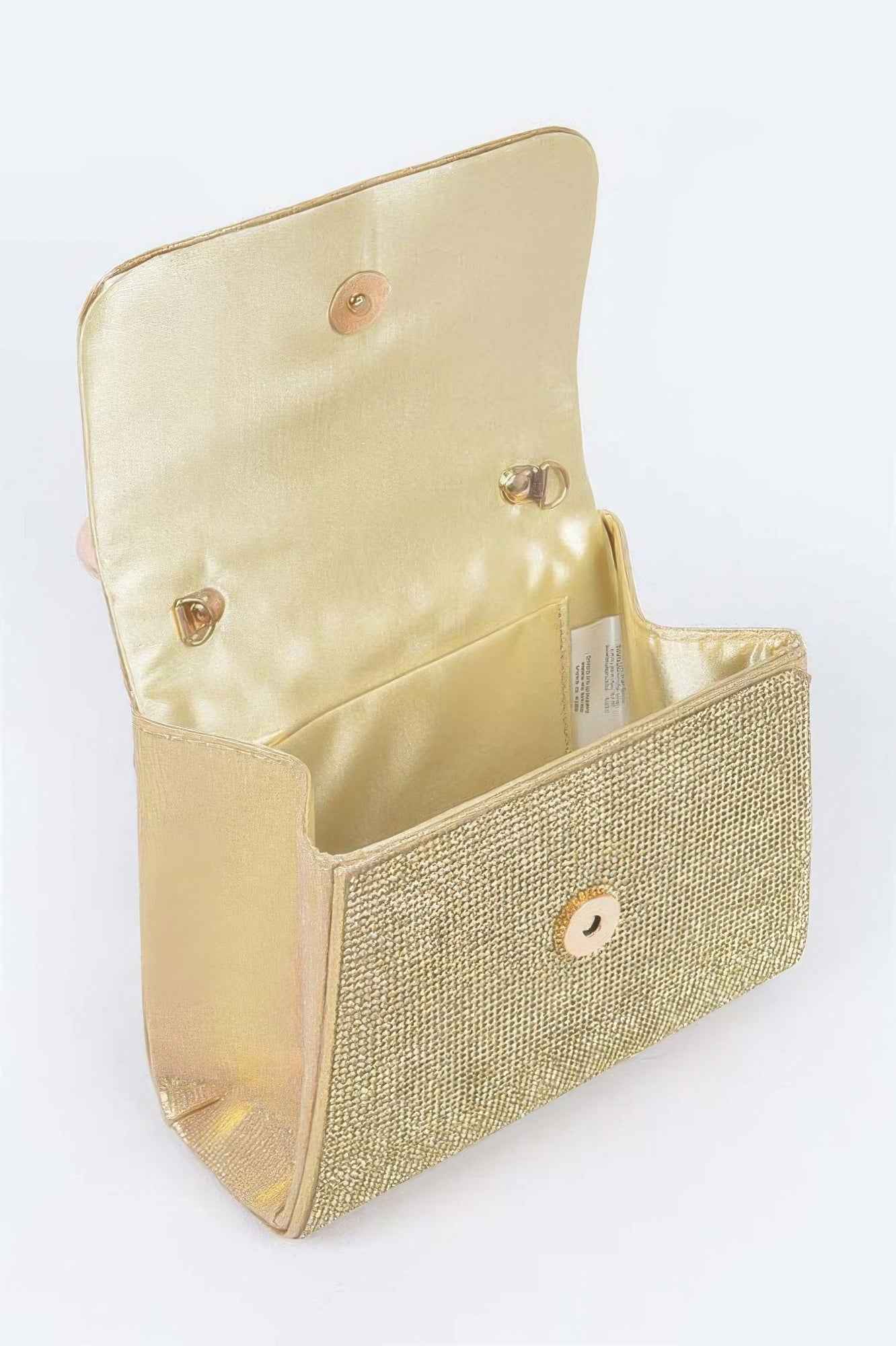 Mirror Metallic Top Handle Bag