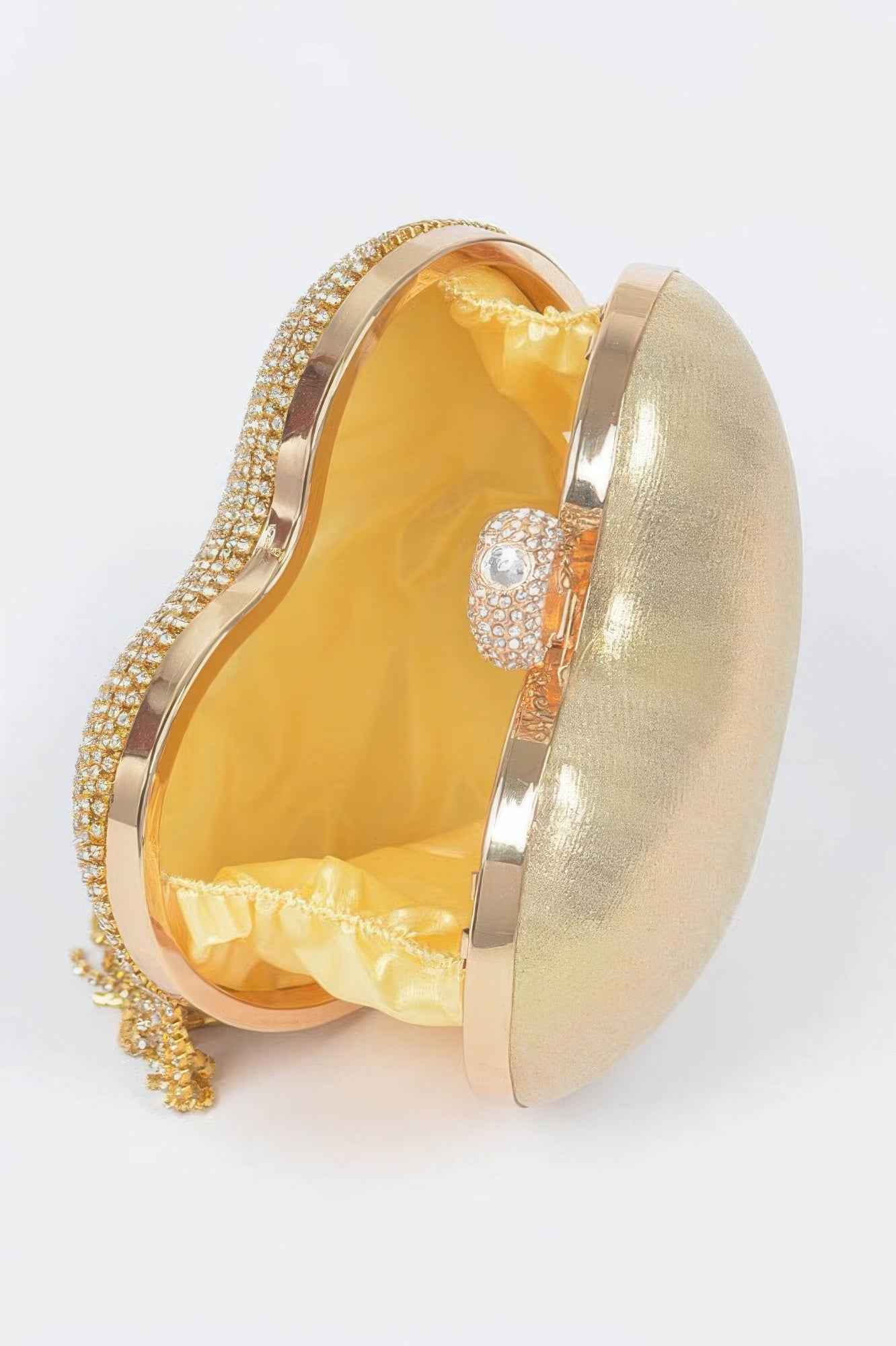 Rhinestone Fringe Heart Shape Party Bag