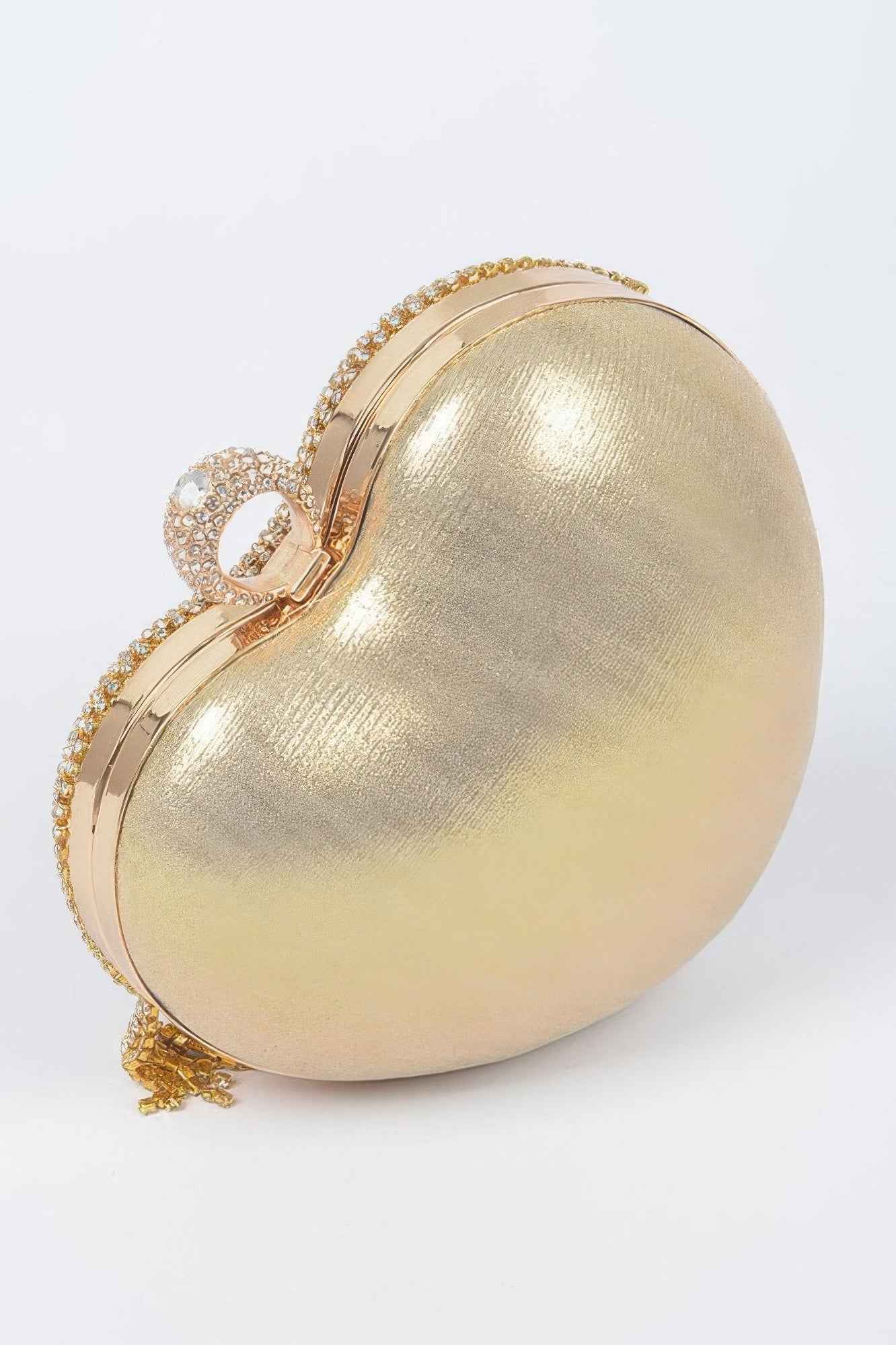 Rhinestone Fringe Heart Shape Party Bag