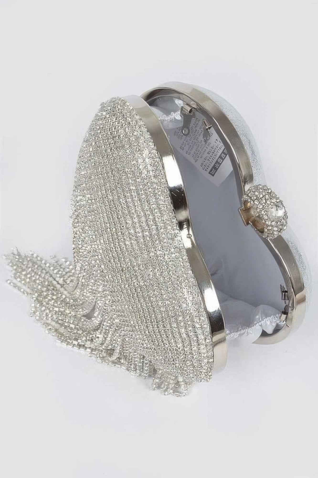 Rhinestone Fringe Heart Shape Party Bag