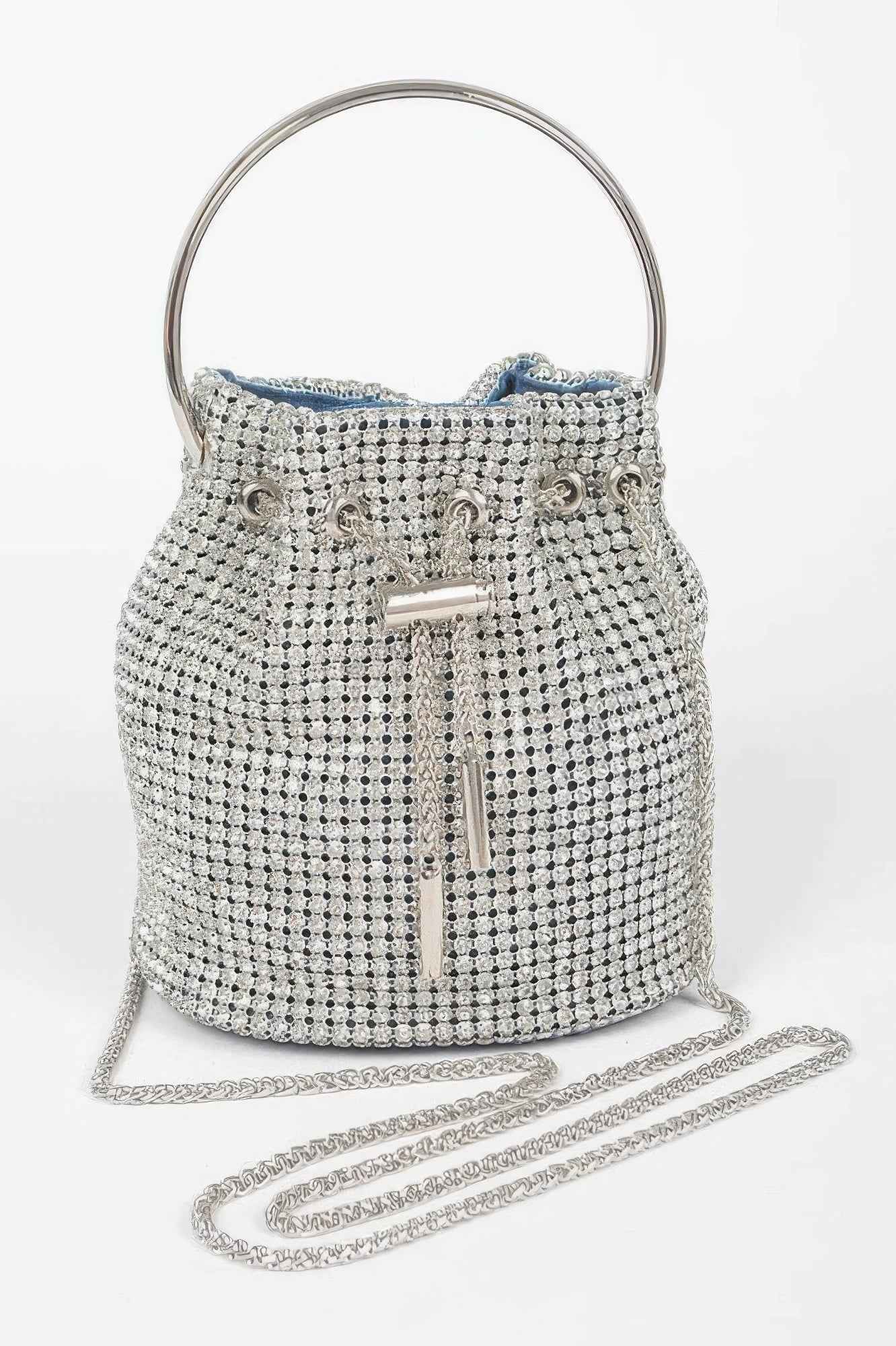 Rhinestone Bucket Bag