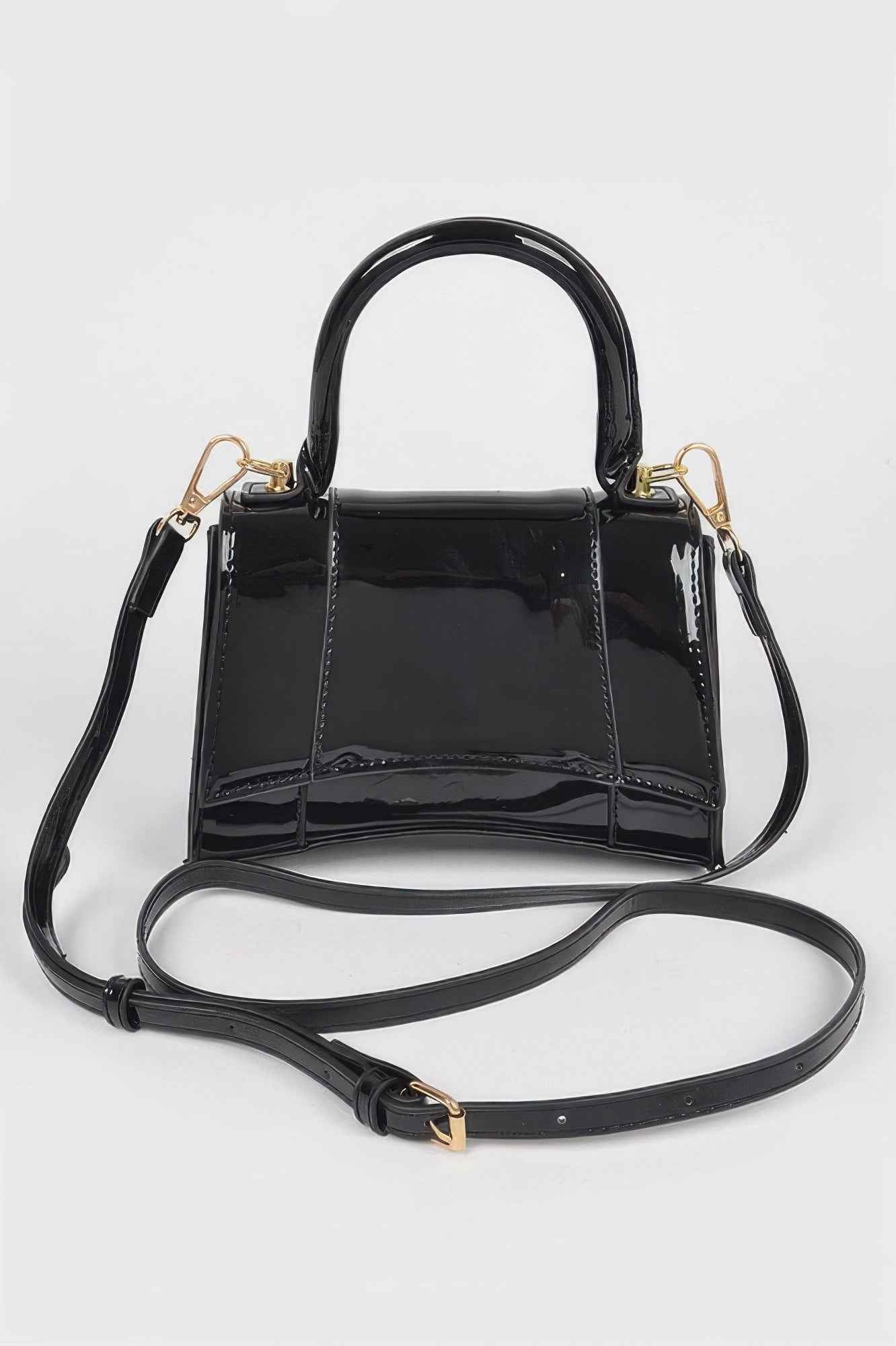 Enamel Top Handle Bag