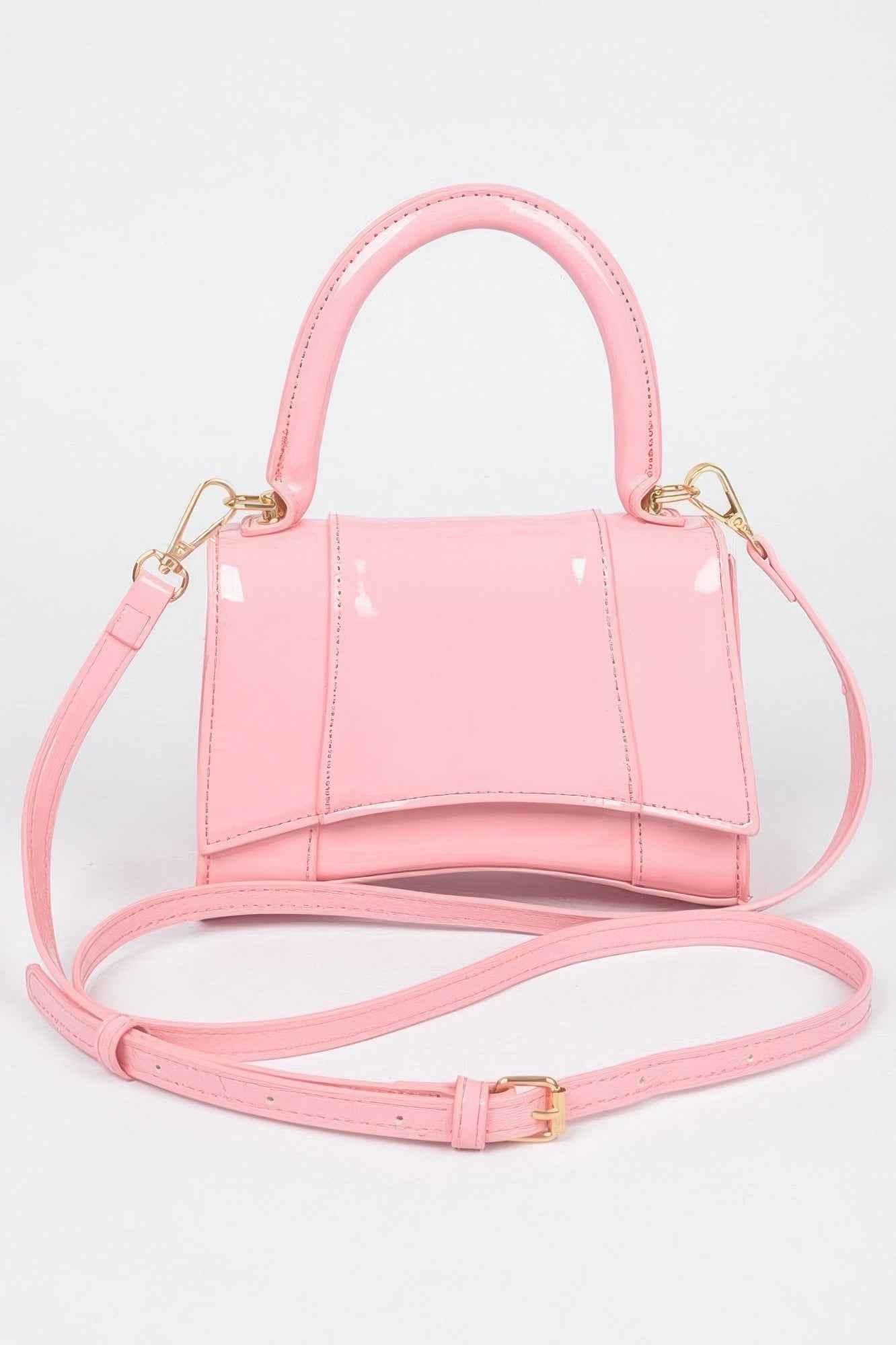 Enamel Top Handle Bag