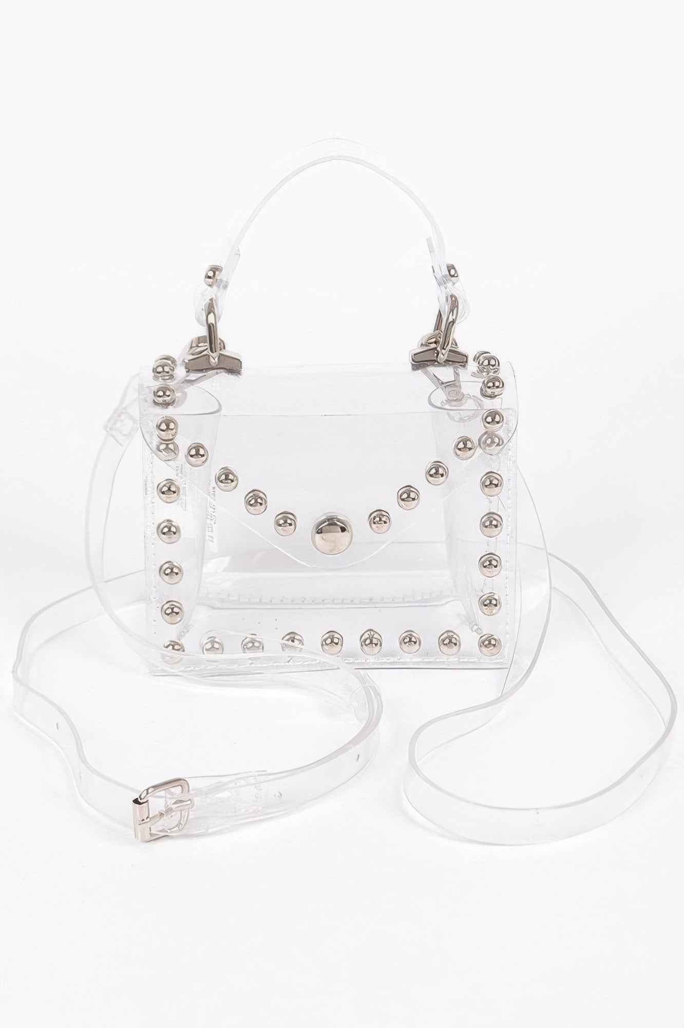 Transparent Studded Mini Bag