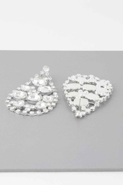 Rhinestone Tear Drop Earrings