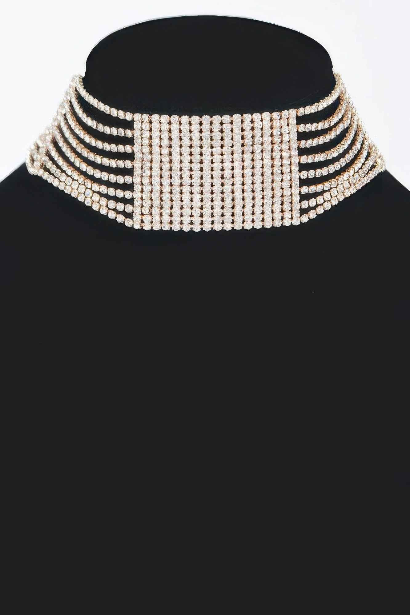 Rhinestone Choker Necklace