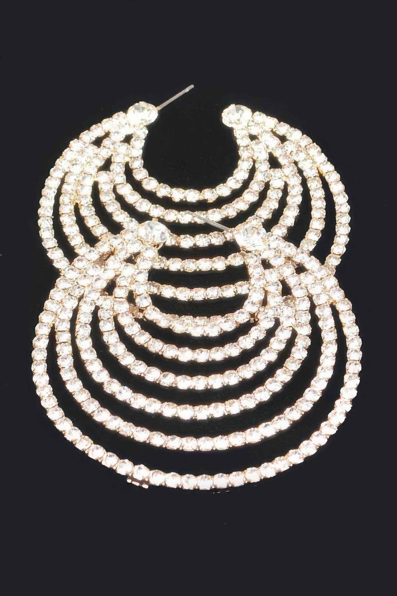 Rhinestone Statement Earrings