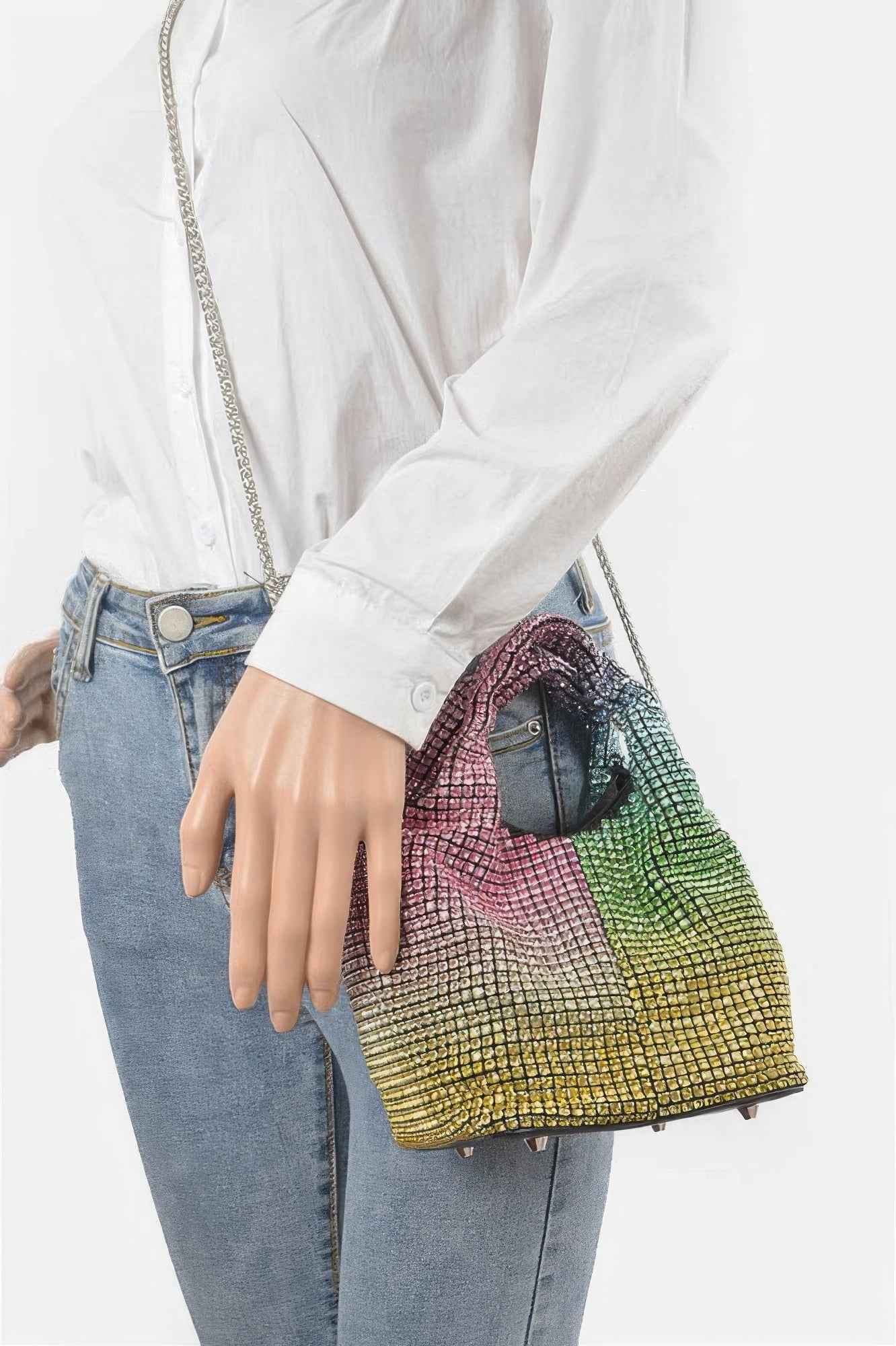 Ovesized Rhinestone Clutch