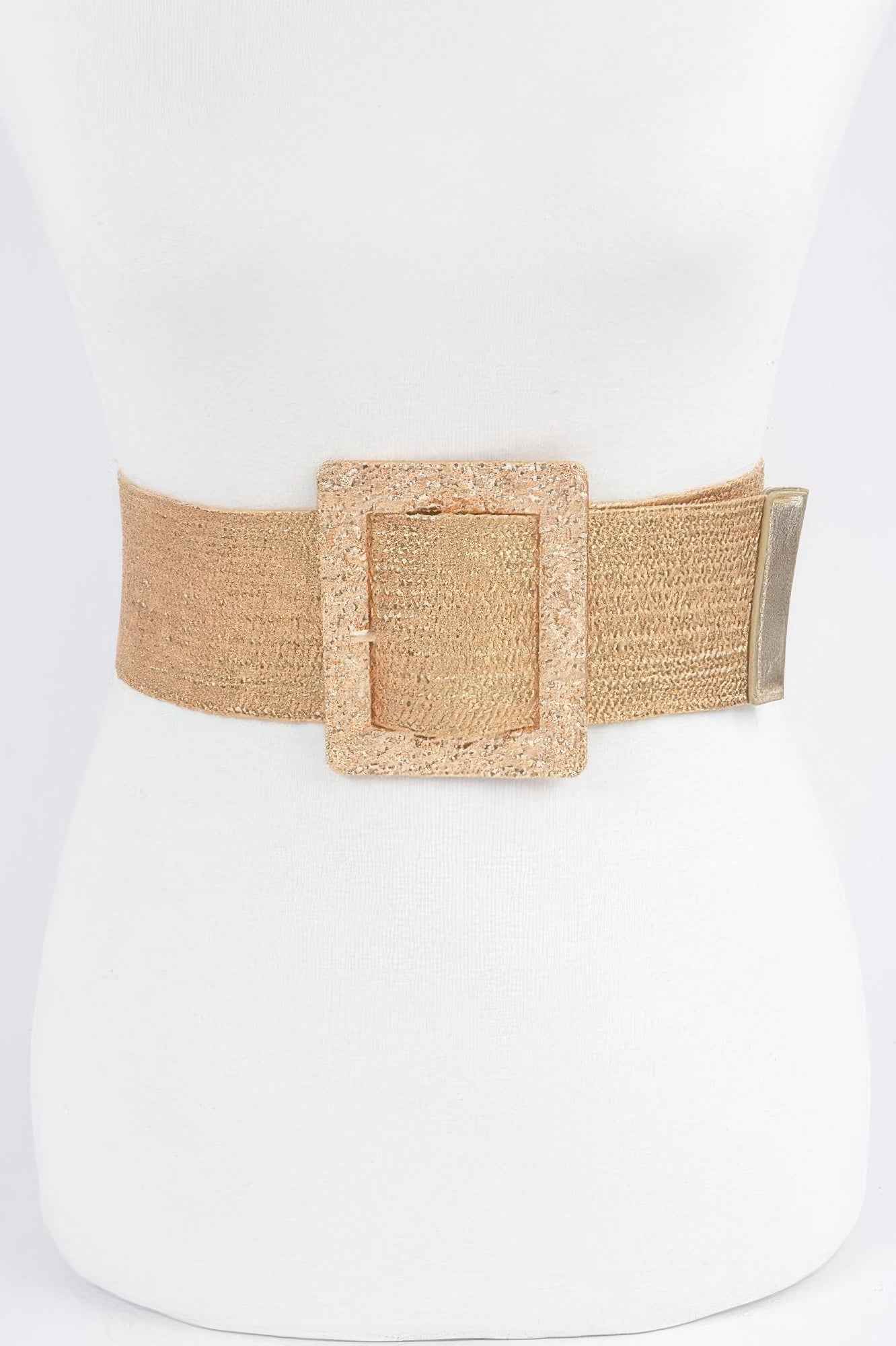 Wide Metal Buckle Plus Size Belt