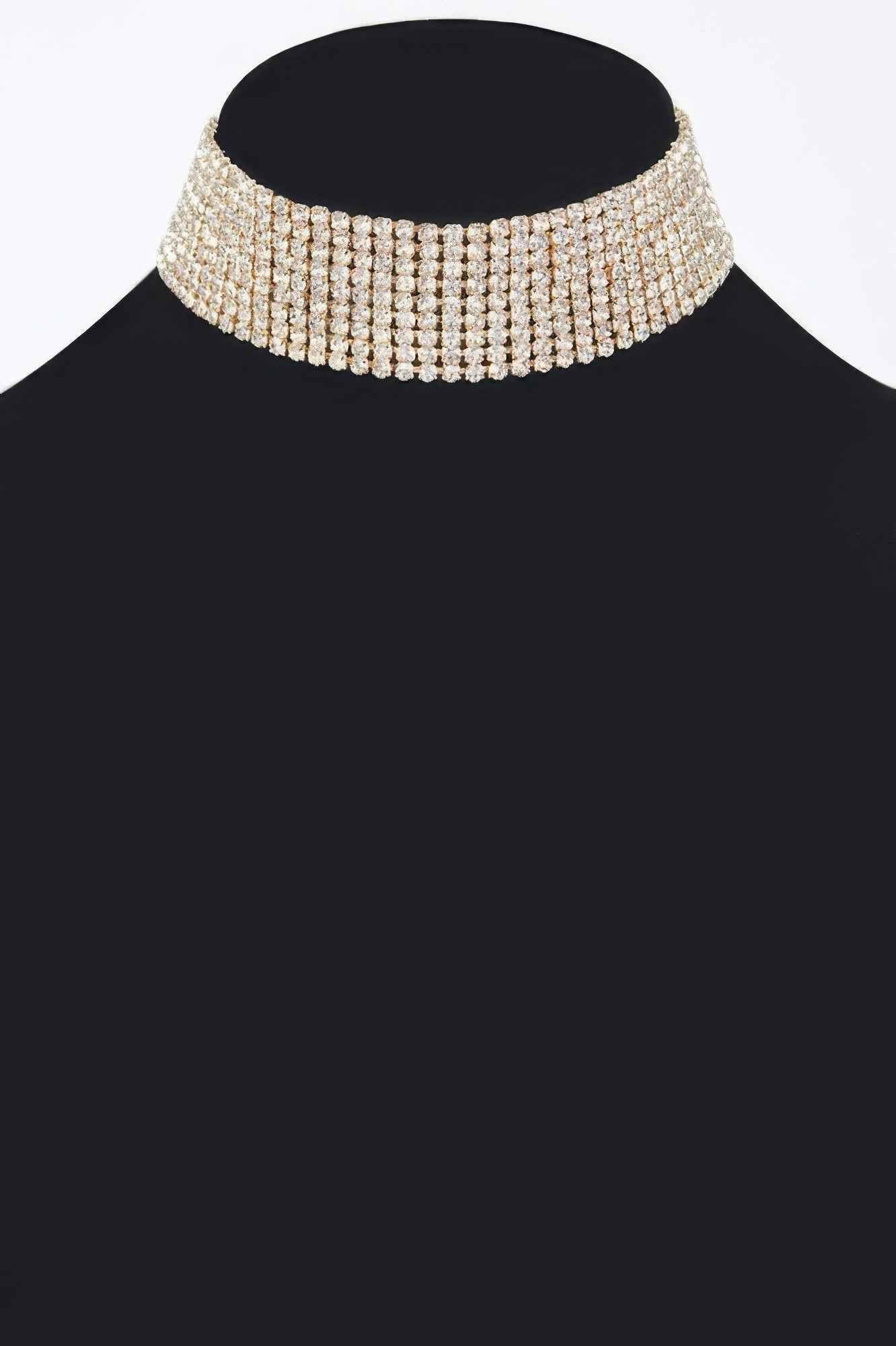 Sparkle Rhinestone Choker Necklace