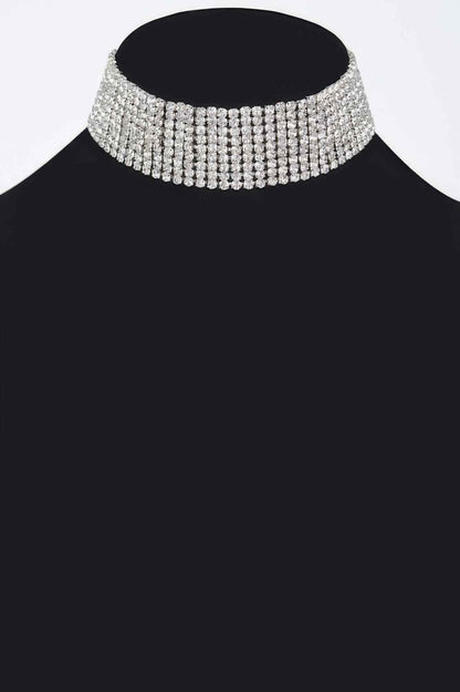 Sparkle Rhinestone Choker Necklace