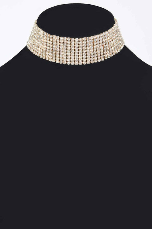 Sparkle Rhinestone Choker Necklace