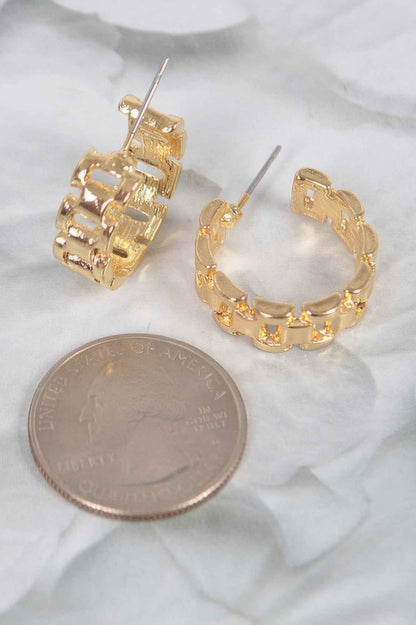 Chain Hoop Earrings