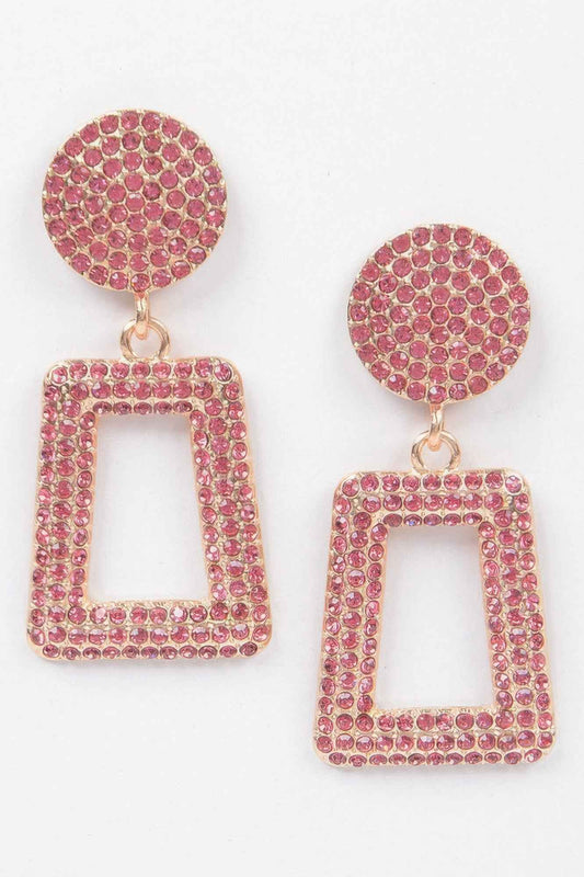 Glittered Beads Drop Earrings