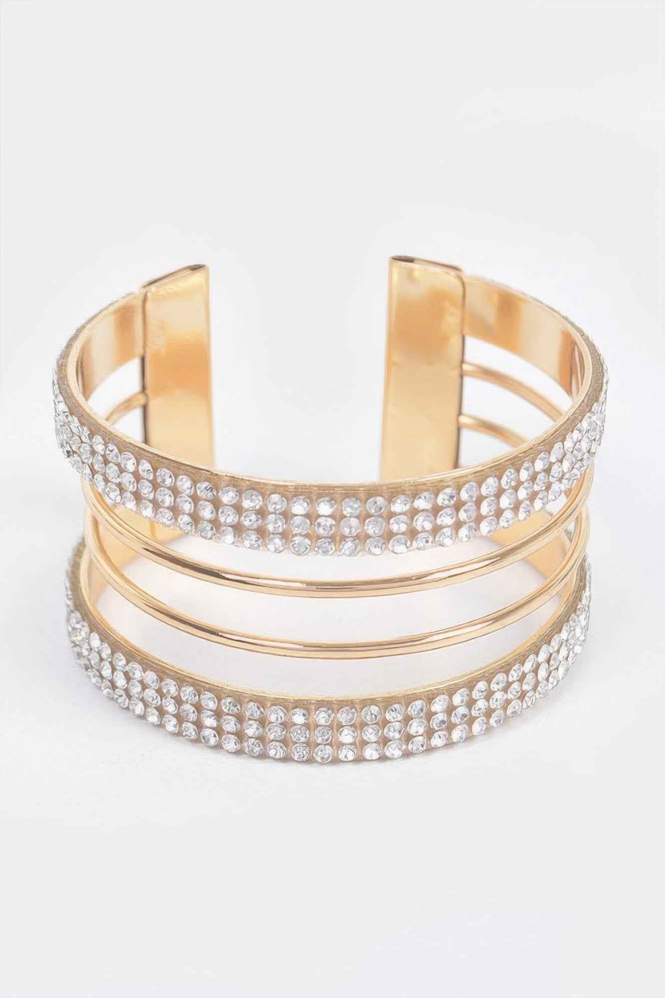 Rhinestone Metal Cuff