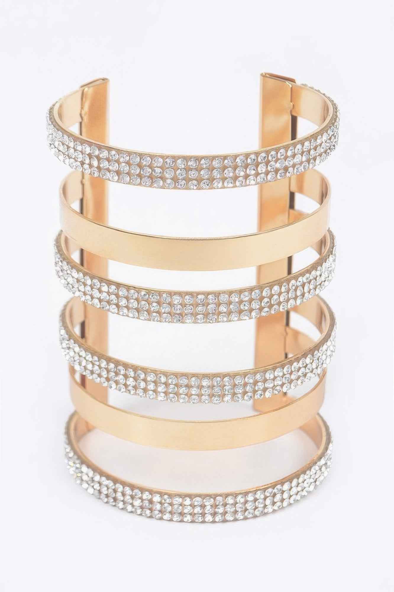 Rhinestone Metal Cuff