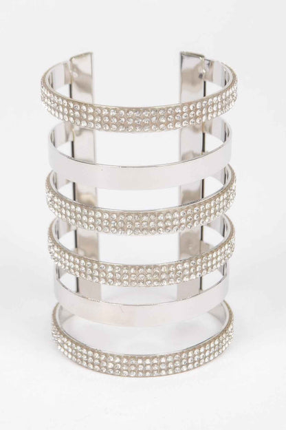 Rhinestone Metal Cuff