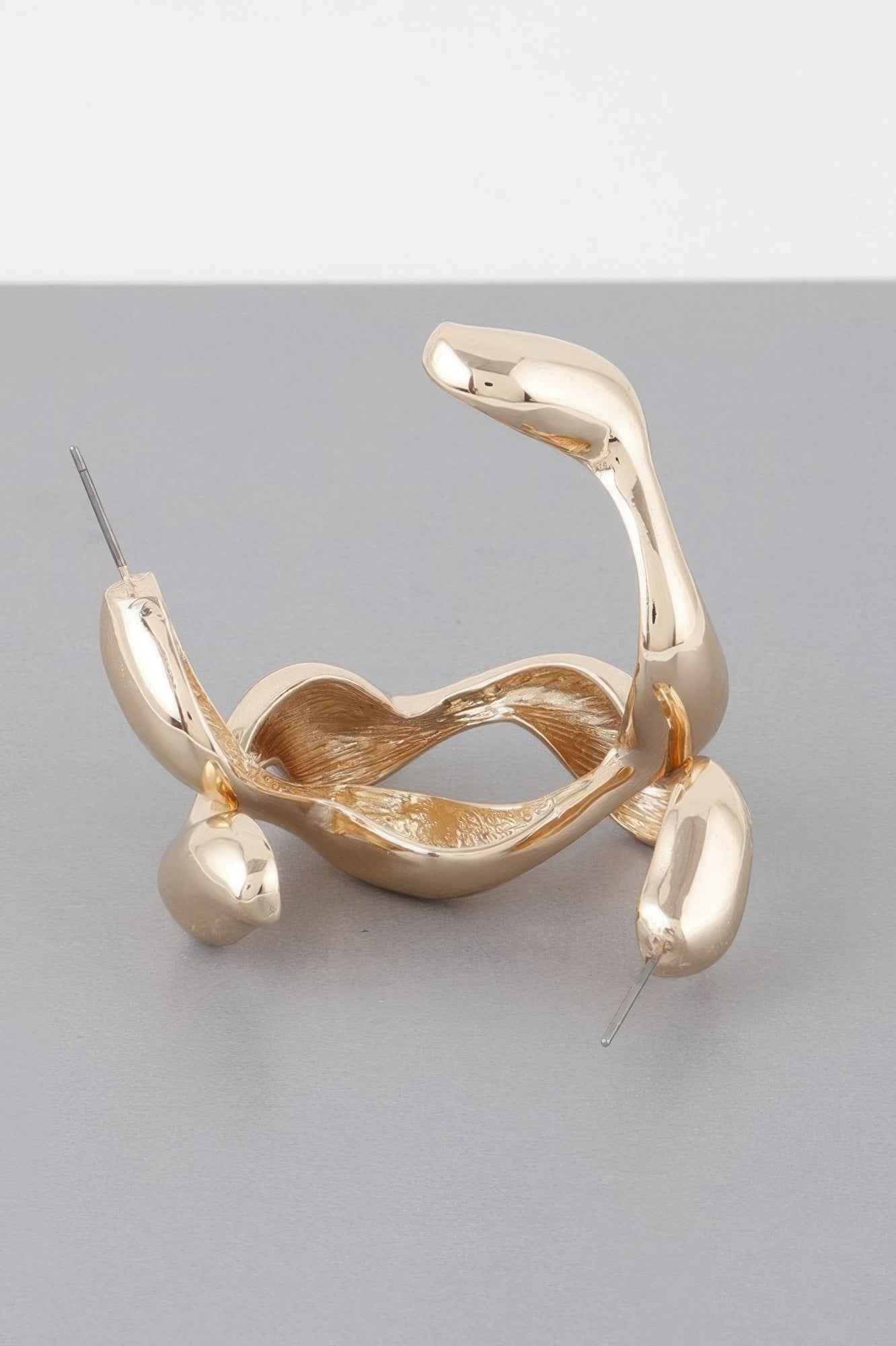 Liquid Wave Hoop Earrings