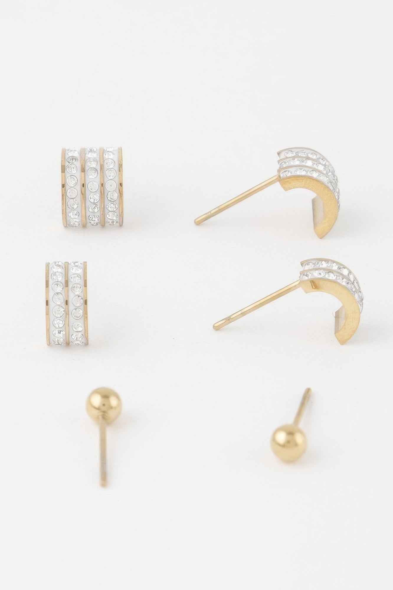 Multi Rhinestone Earrings Set