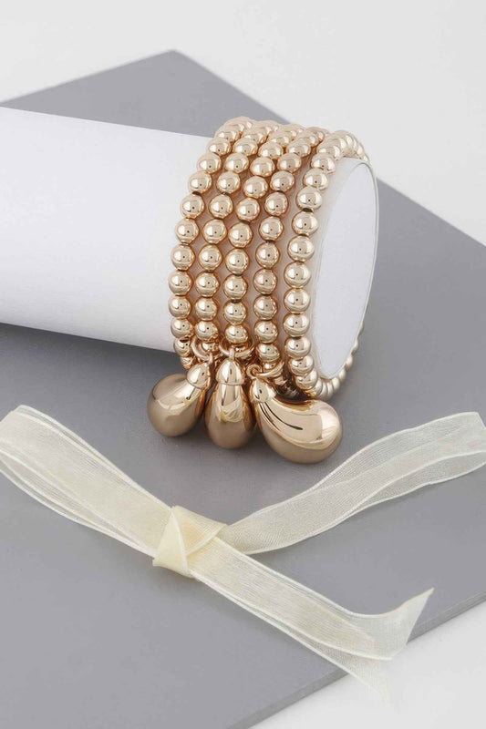 Beaded Triple Teardrop Bracelet