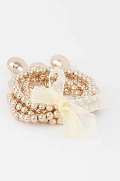 Beaded Triple Teardrop Bracelet