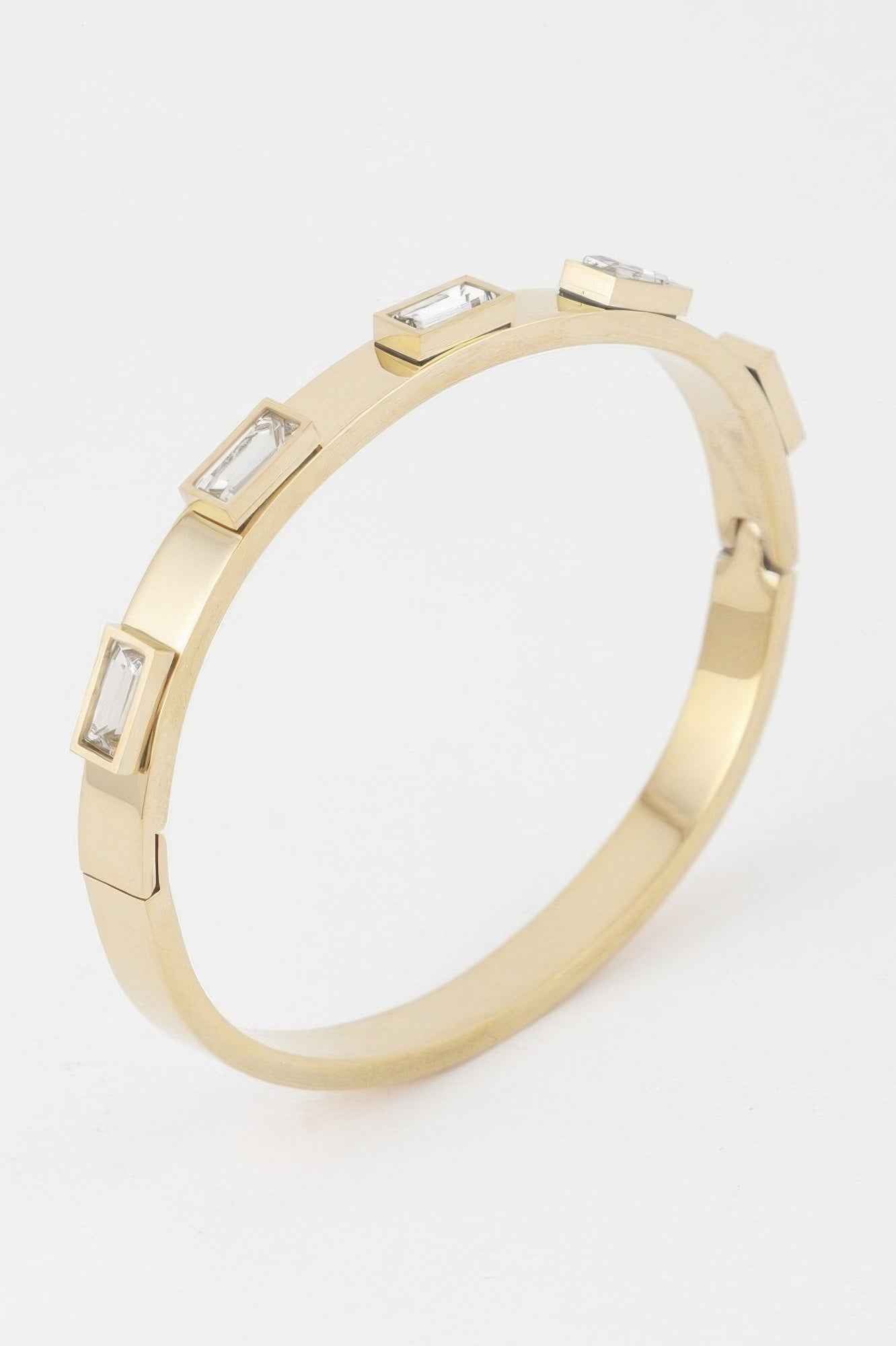 Multi Crystal Clasp Bracelet