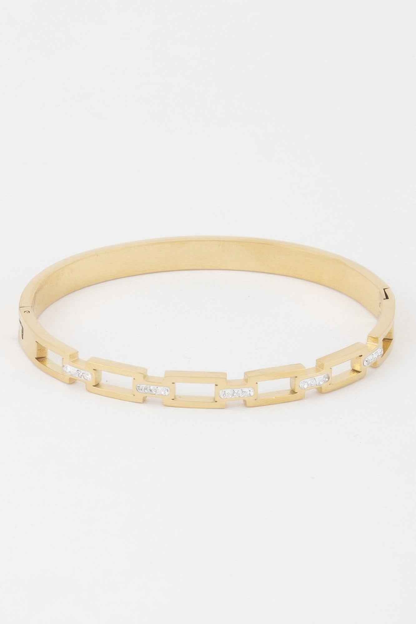 Jeweled Chain Clasp Bracelet