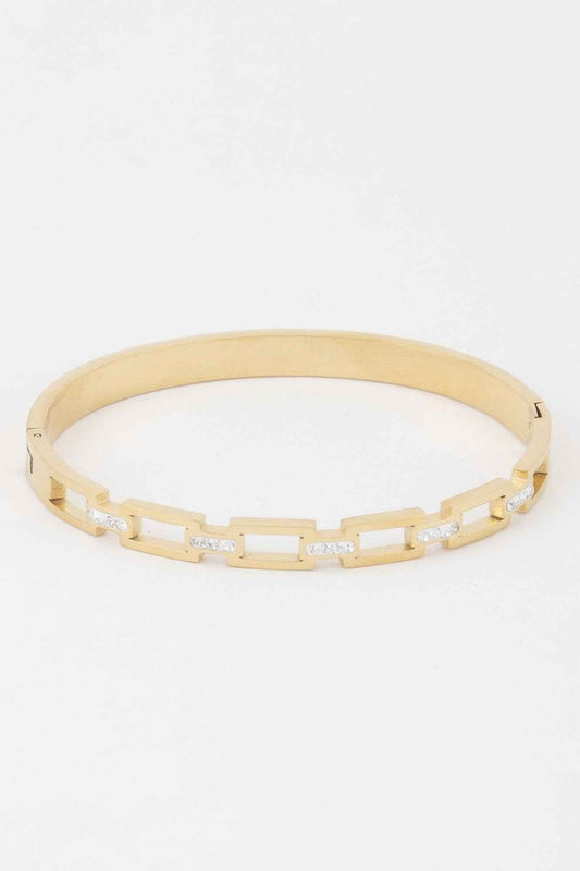 Jeweled Chain Clasp Bracelet