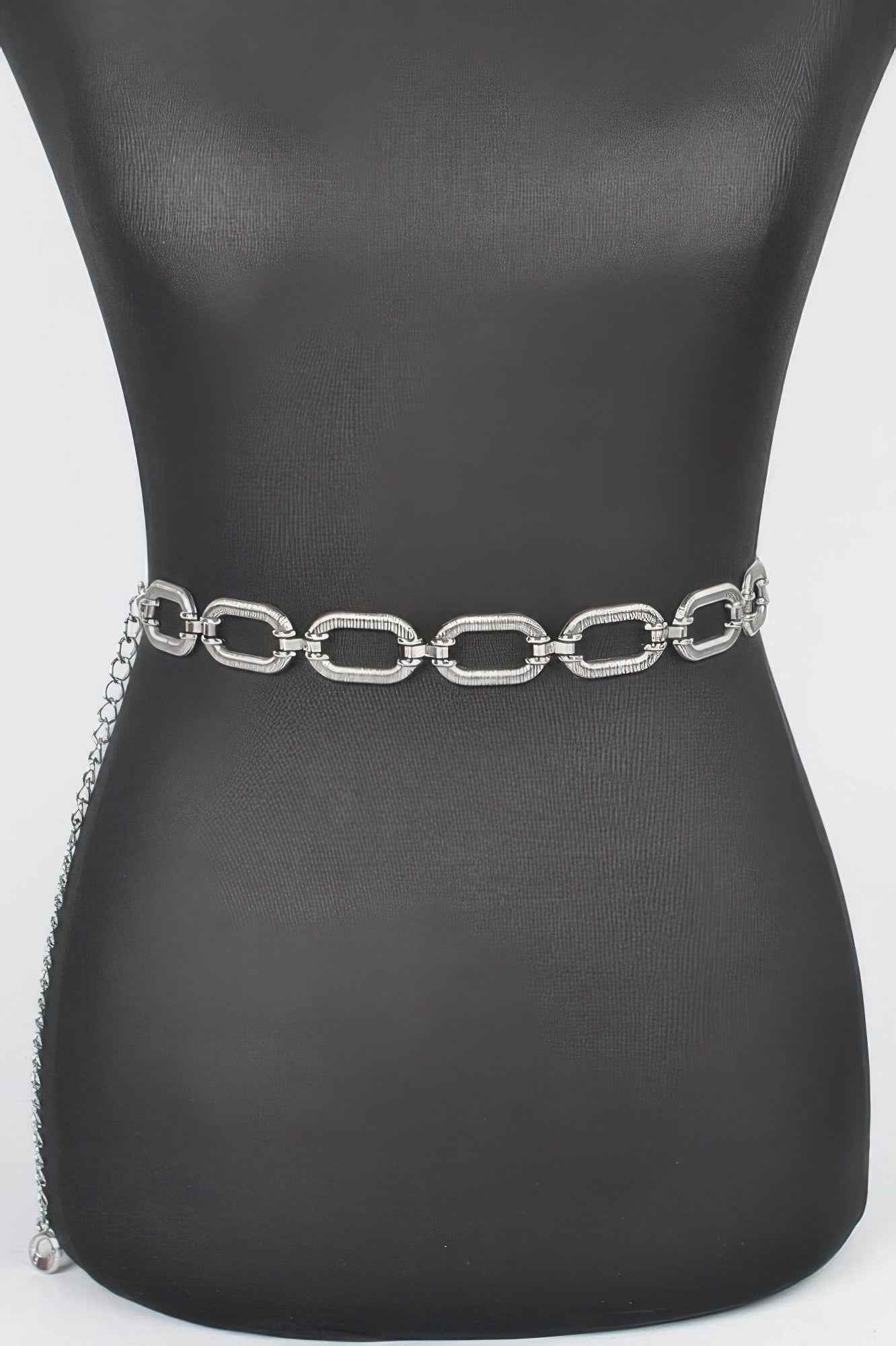 Oval Metal Plus Size Chain Belt