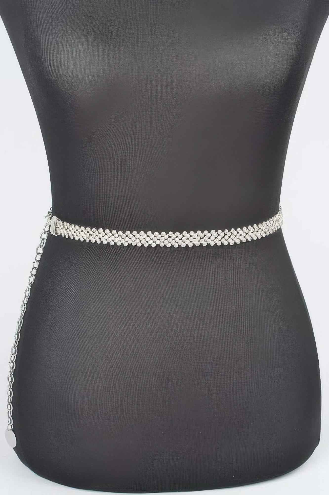 Rhinestone Plus Size Chain Belt