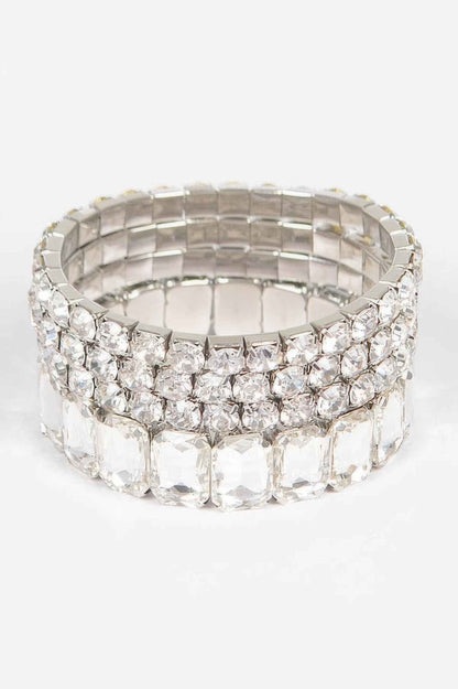 Multi Acrylic Stone Stretch Bracelet