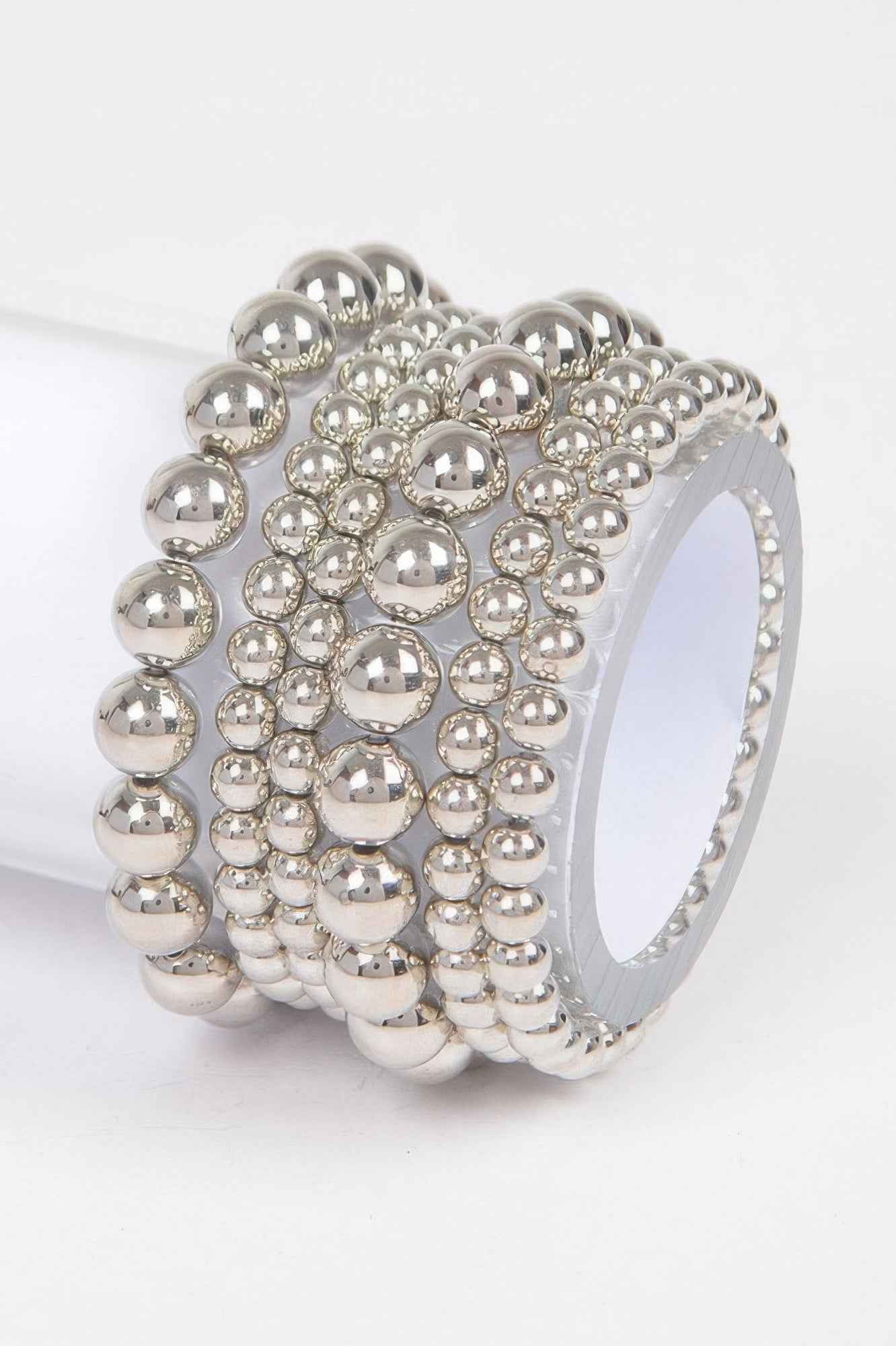 Multi Ccb Ball Stretch Bracelet