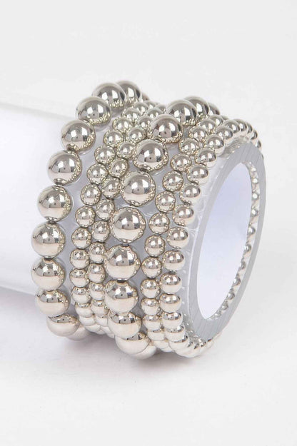 Multi Ccb Ball Stretch Bracelet