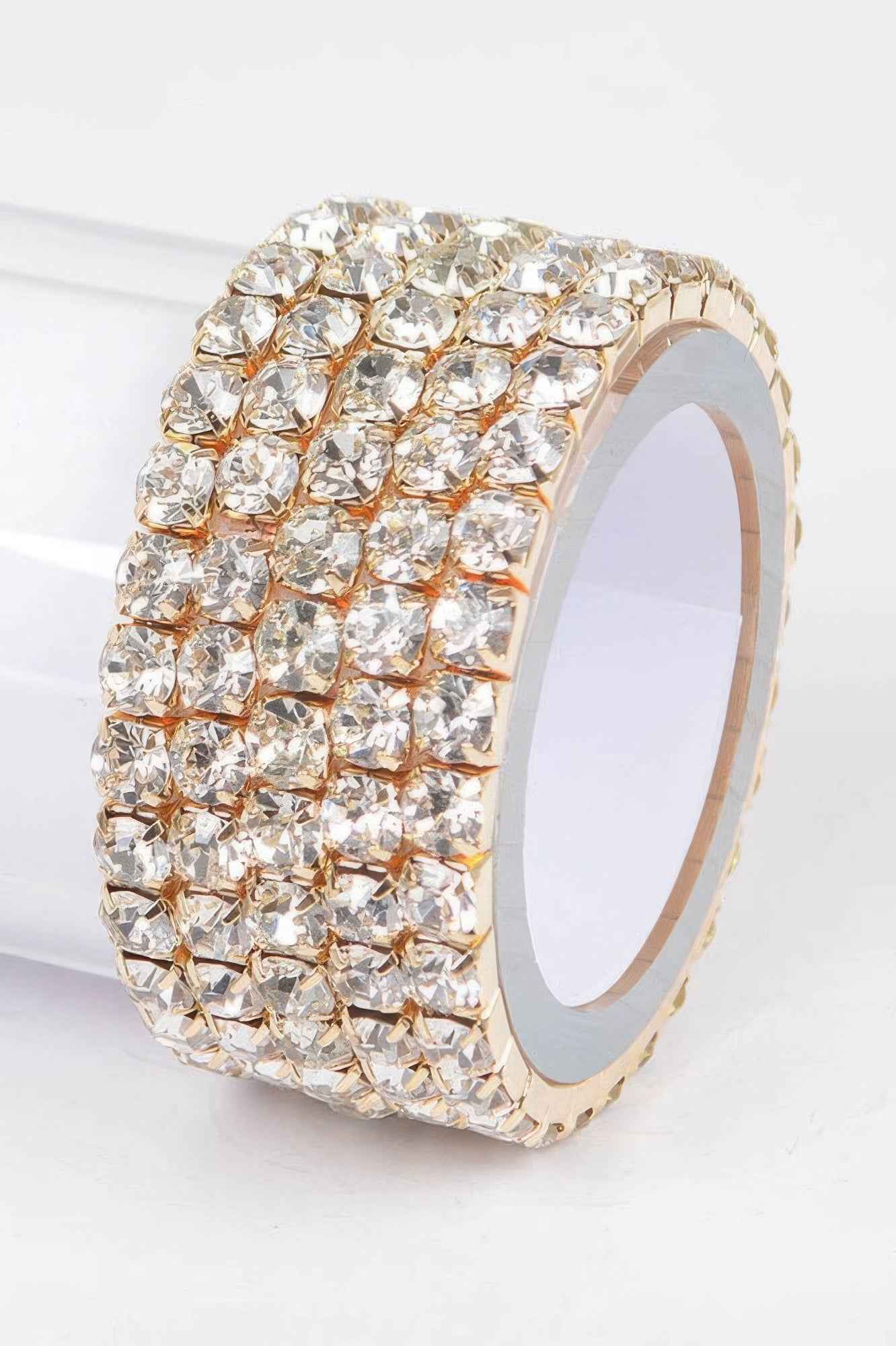 Multi Rhinestone Stretch Bracelet