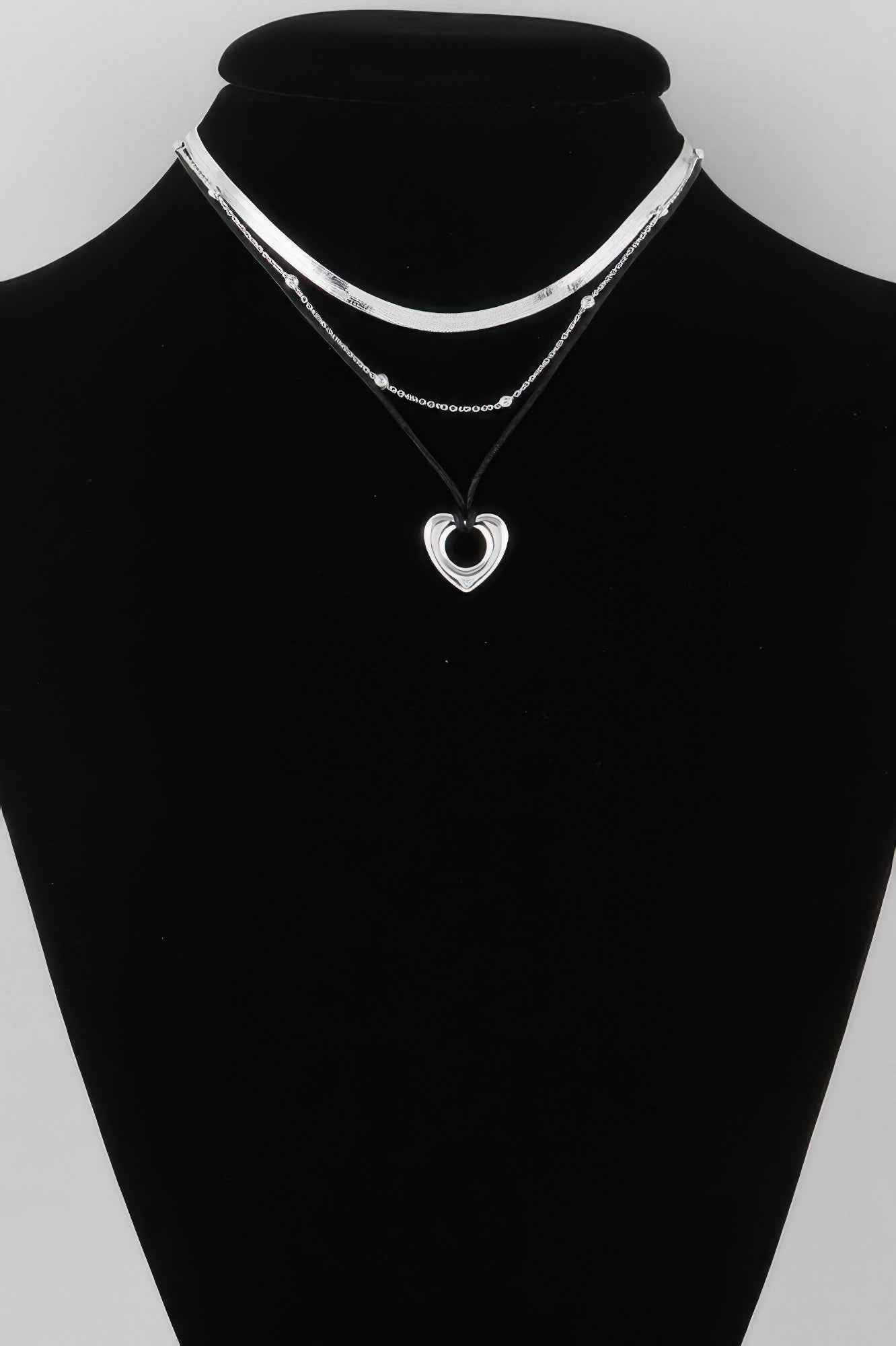 Multi Open Heart Necklace