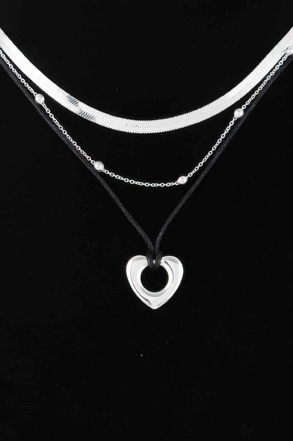 Multi Open Heart Necklace