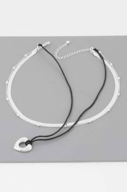 Multi Open Heart Necklace