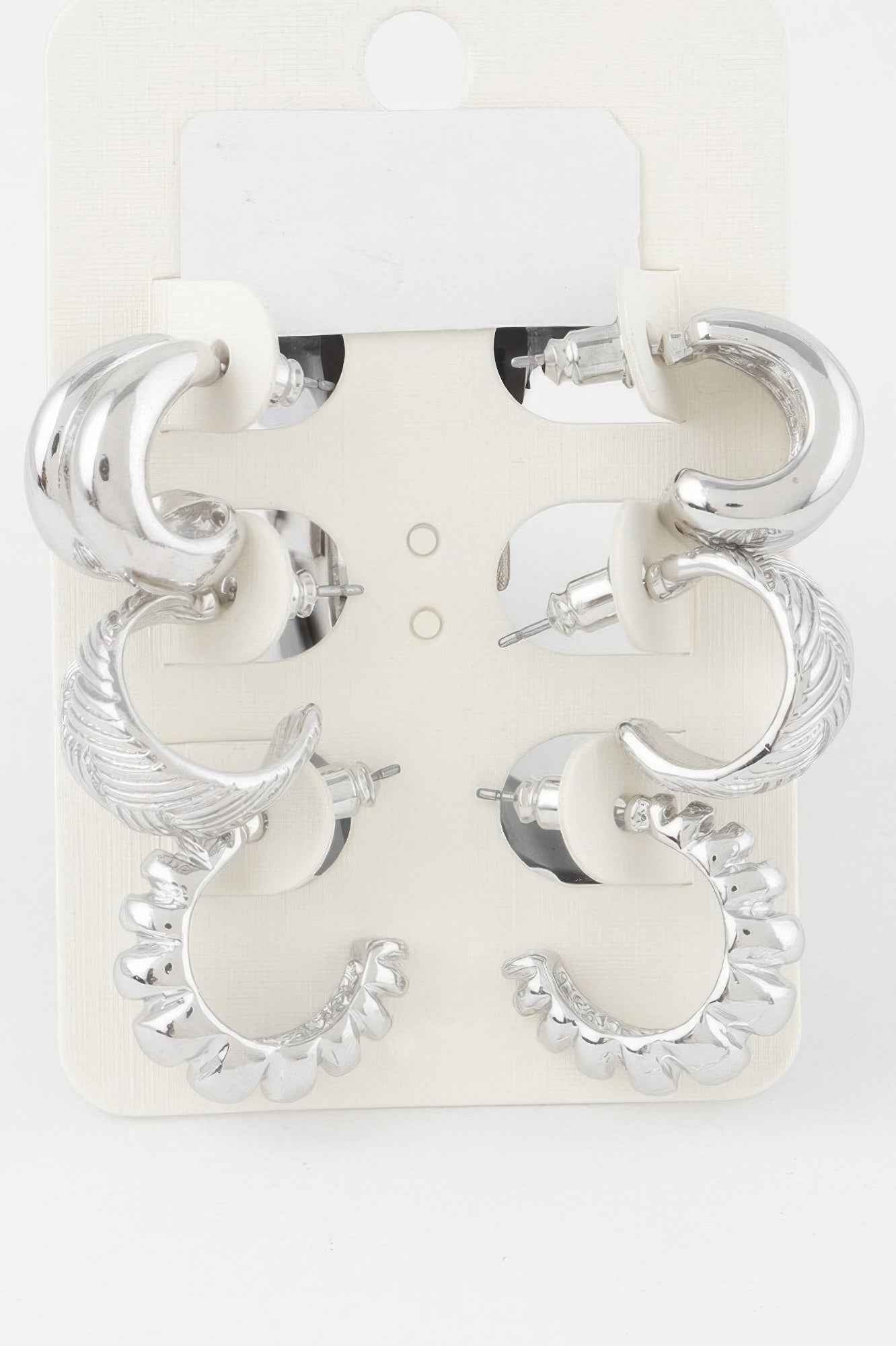 Triple Hoop Earrings Set