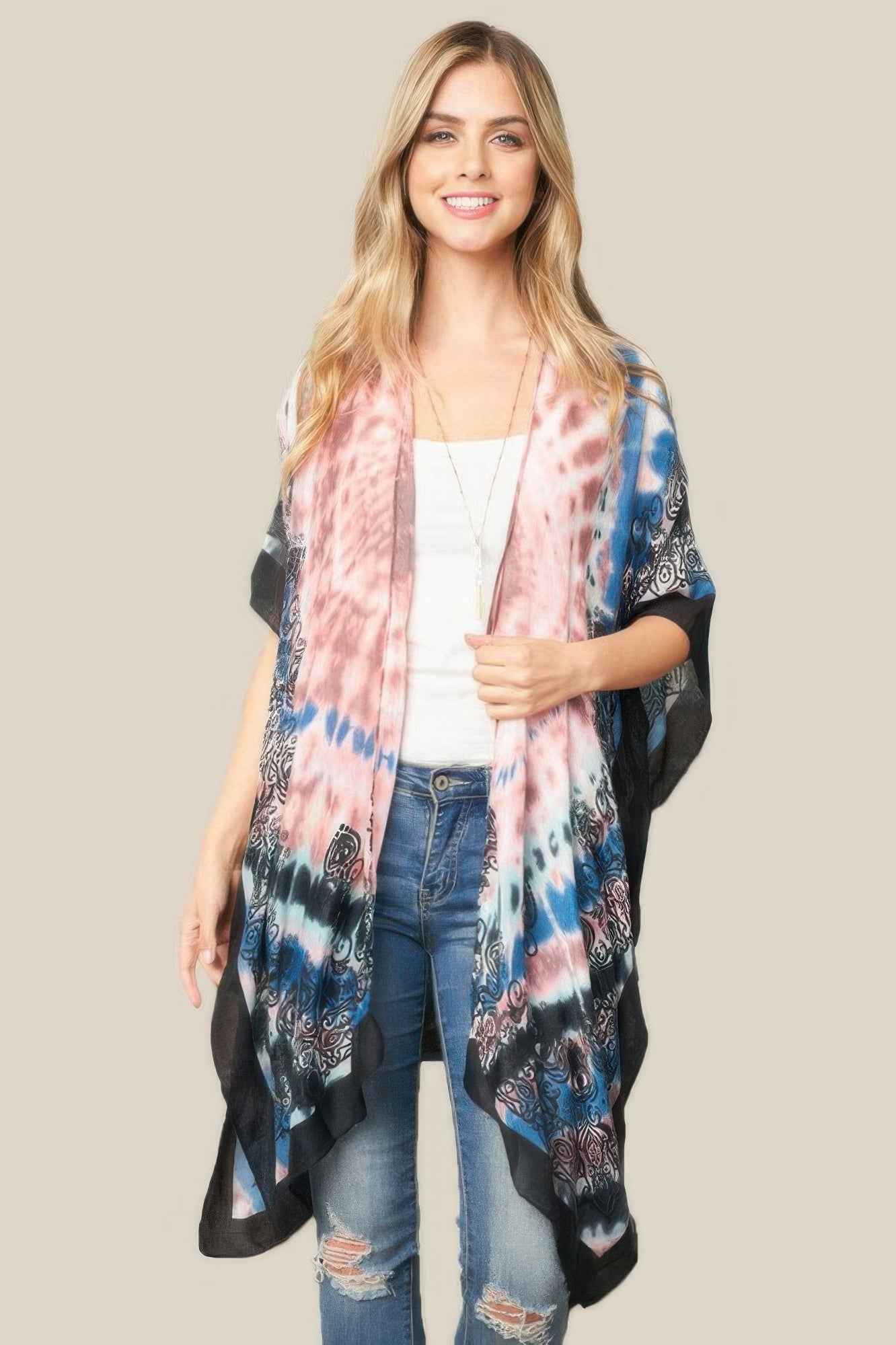 Tie Dye Boho Kimono