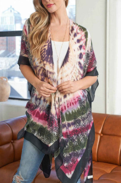Tie Dye Boho Kimono