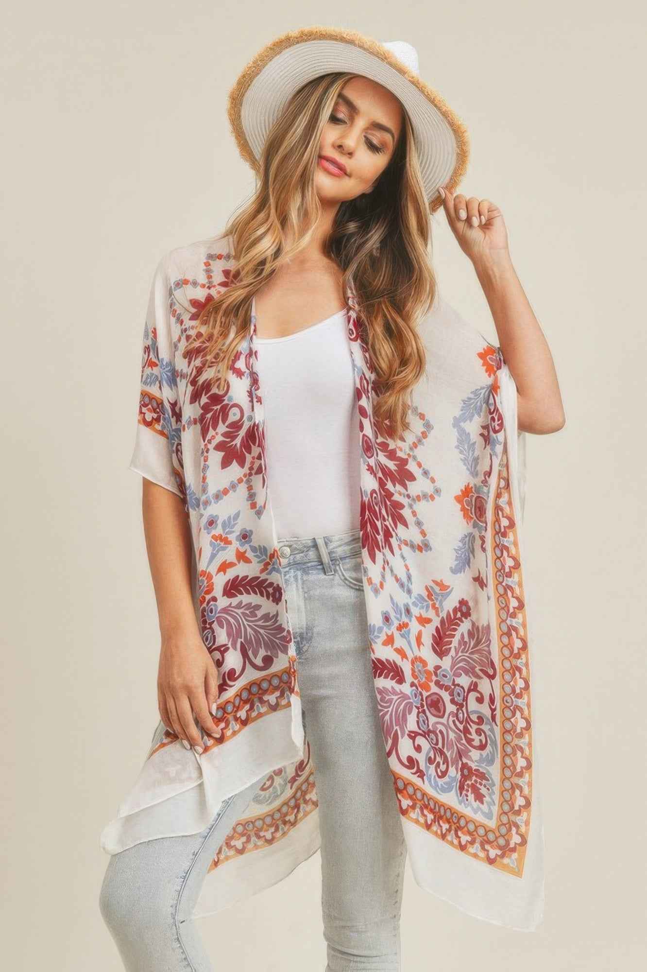 Bohemian Print Kimono